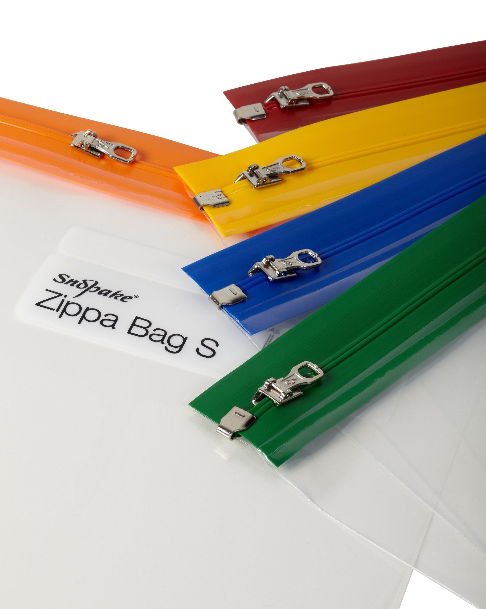 Snopake A5 Zippa-Bag 'S' Classic File Pocket with Write-On Label | Pack of 5 | Polyethylene 2