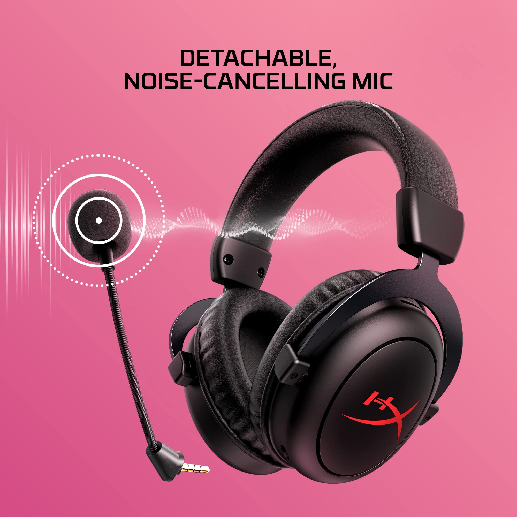 HyperX Cloud II Core Wireless - Gaming Headset for PC with DTS Headphone:X Spatial Audio 3
