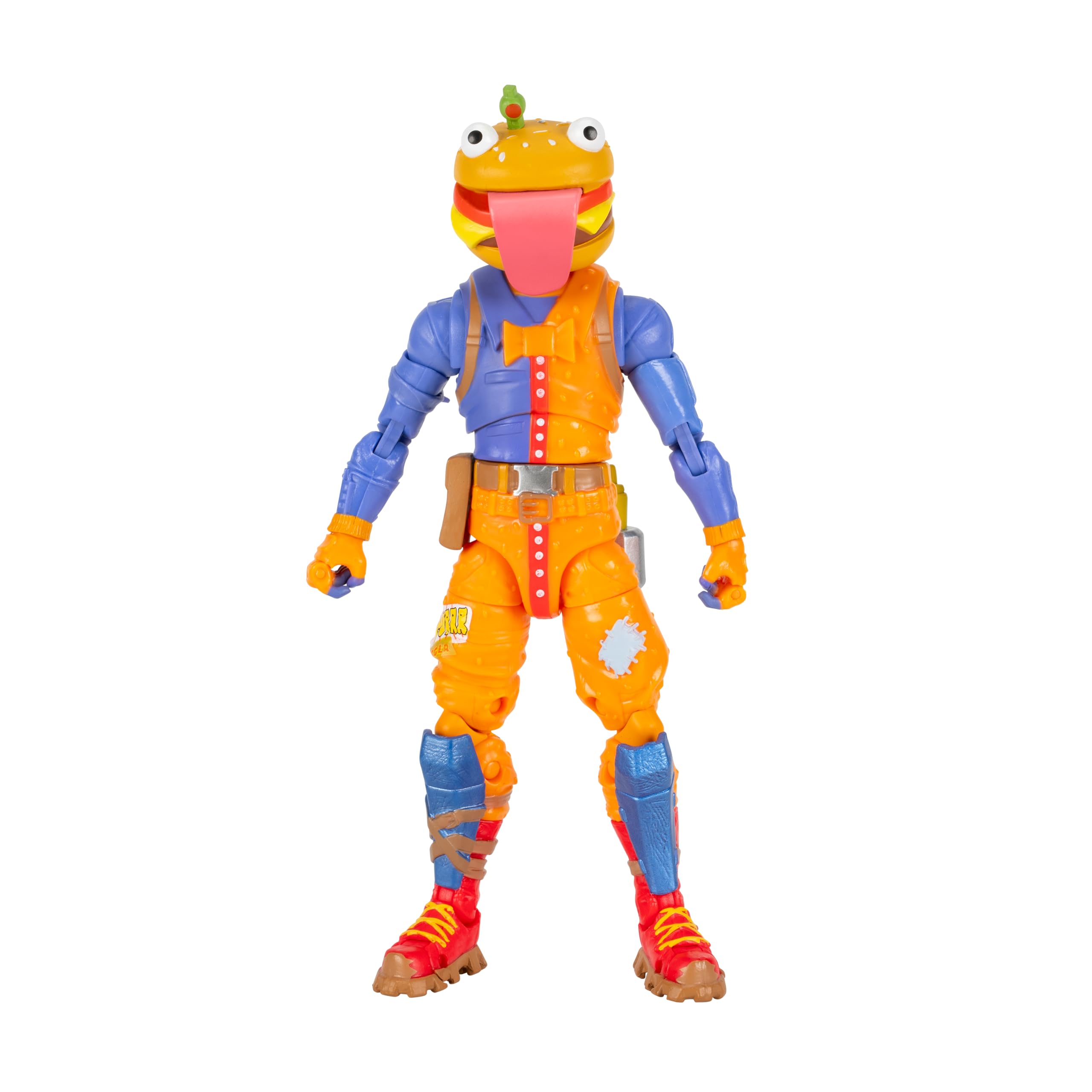 Jazwares Fortnite Beef Boss - 6-inch Articulated Action Figure with Harvesting Tool & Back Bling 2