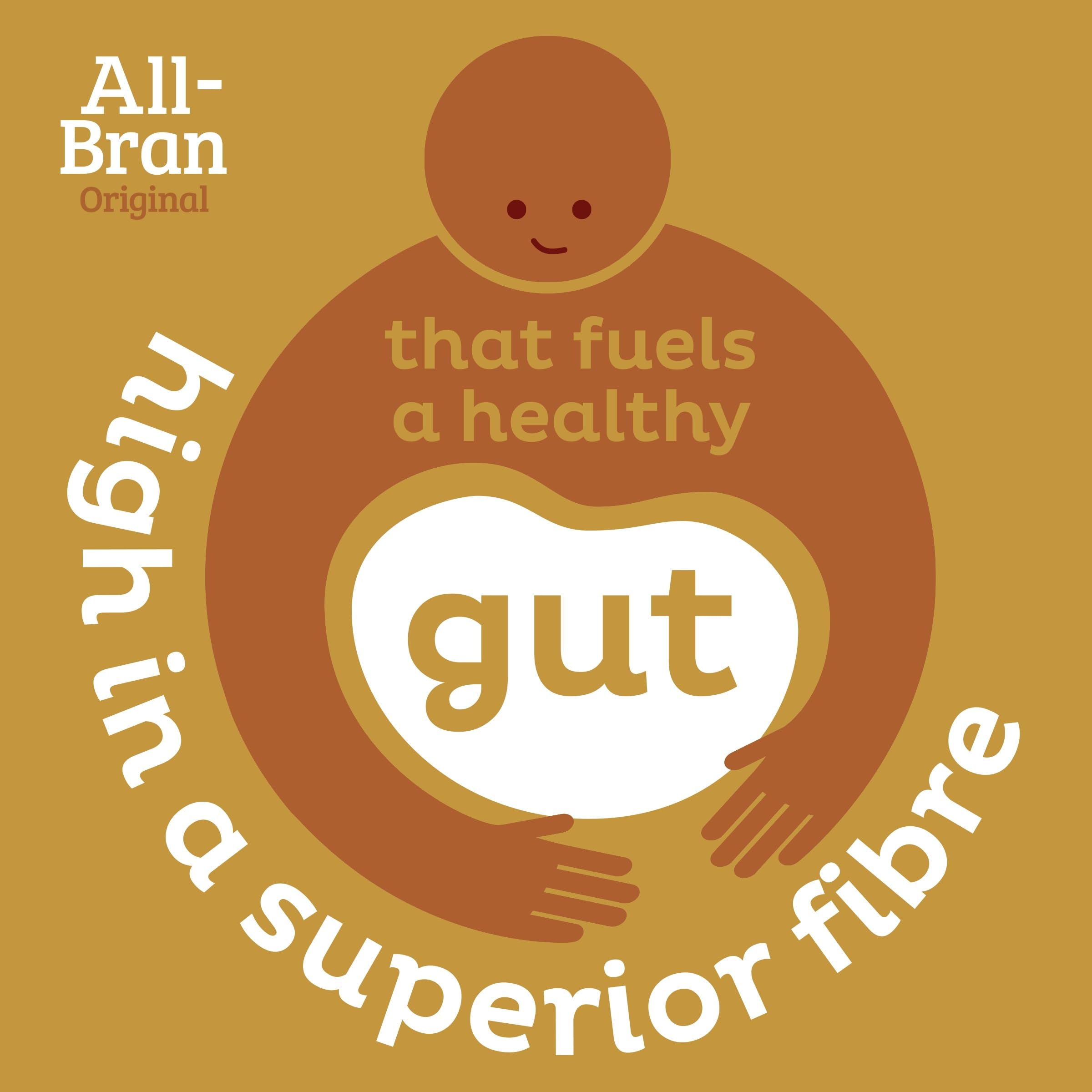 Kellogg's All-Bran Breakfast Cereal Box, 750g - High Fibre Whole Grain Cereal with Natural Wheat Bran