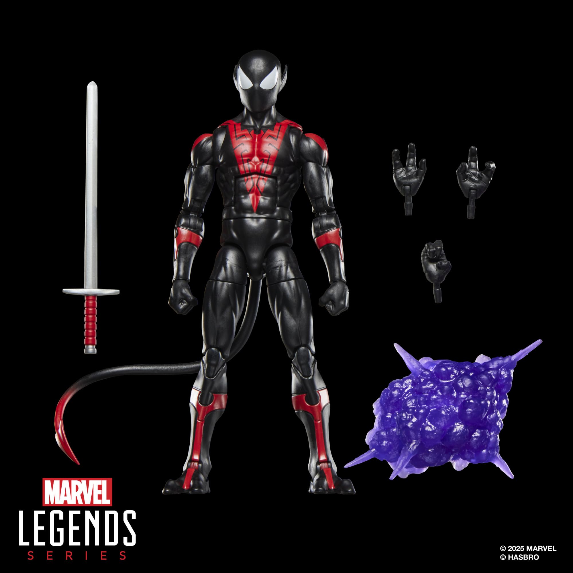 Marvel Legends Uncanny Spider-Man (Nightcrawler) Action Figure - 6 Inch, Ages 4+