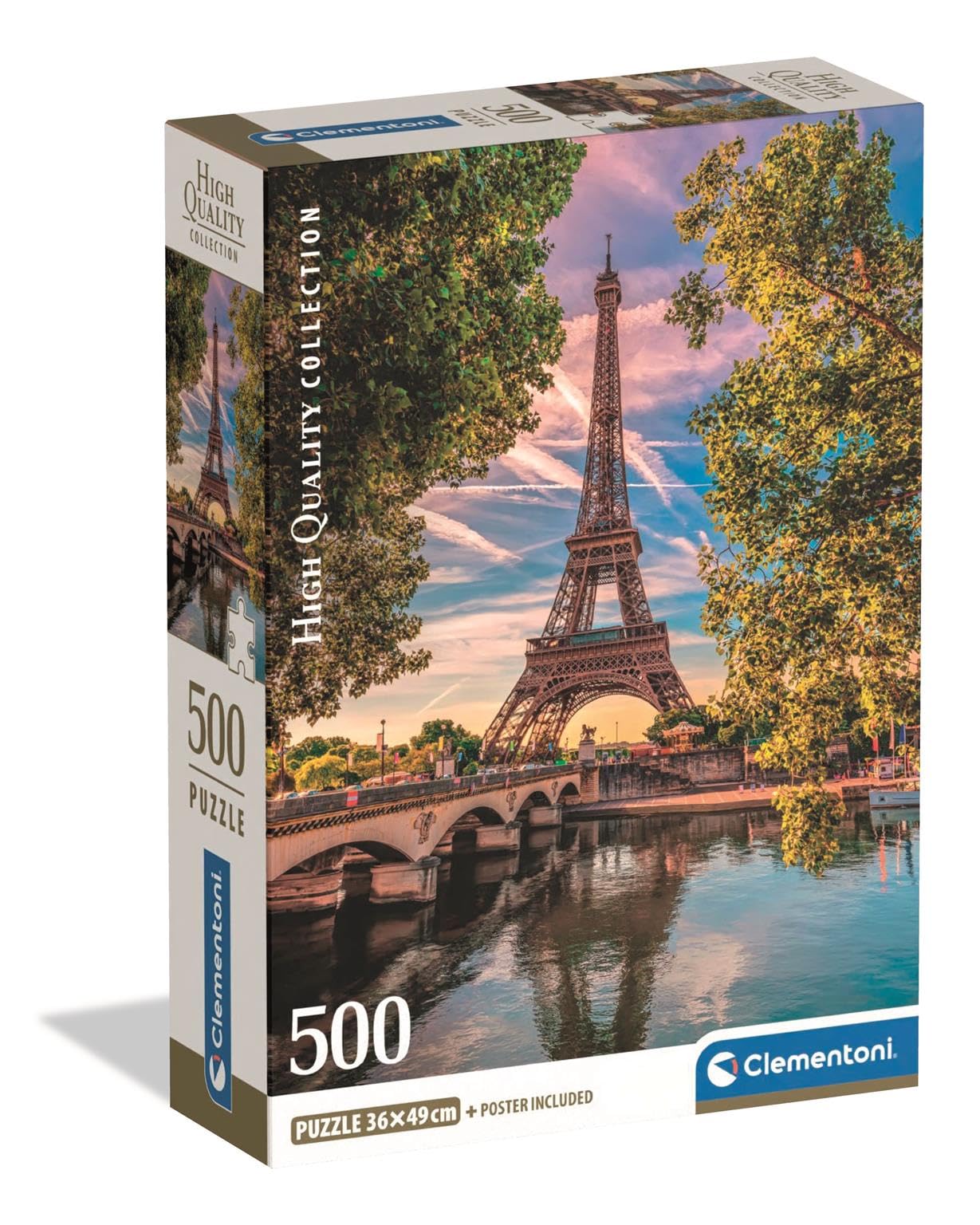 Clementoni Jigsaw Puzzle 500 Pieces Collection Along the Seine | 49 x 36 cm 1