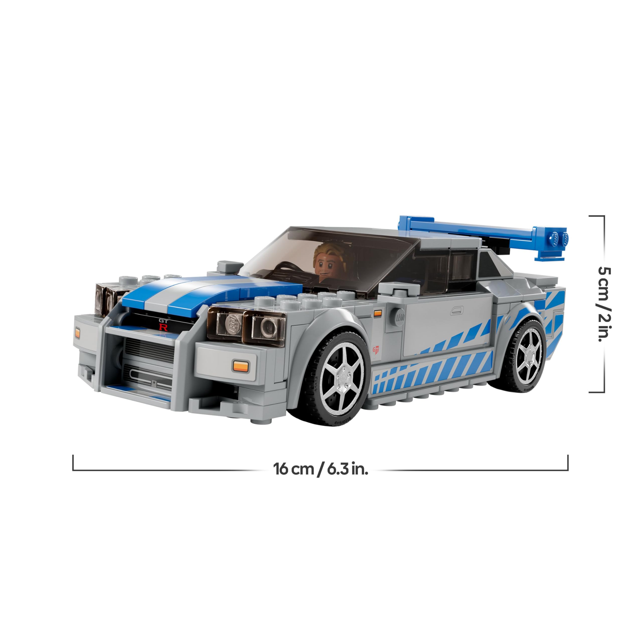 LEGO Speed Champions 76917 2 Fast 2 Furious Nissan Skyline GT-R (R34) Building Set | Ages 9+ 9