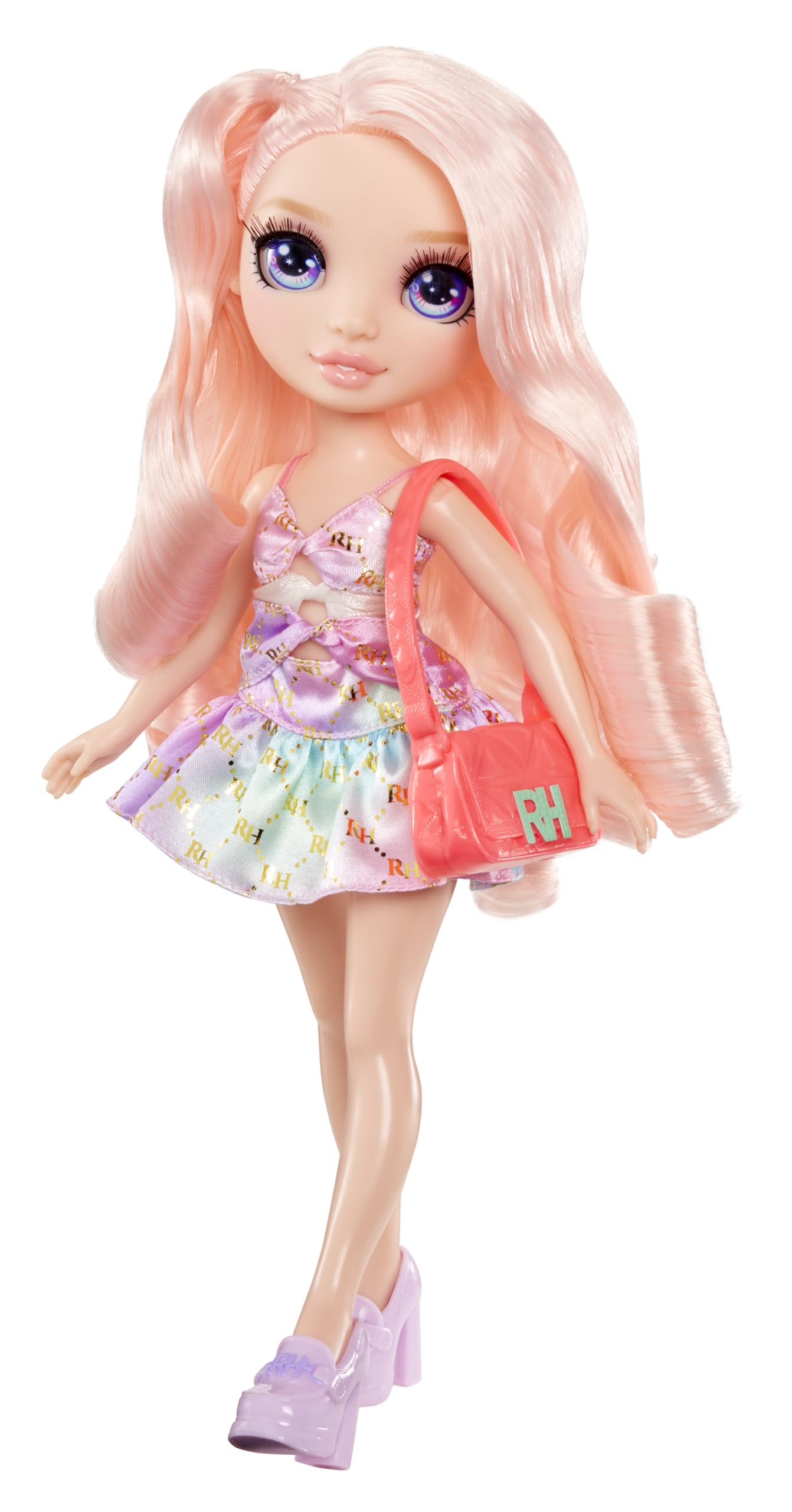 Rainbow High Bella Chic Pink Fashion Doll with Statement Outfit & Handbag 3