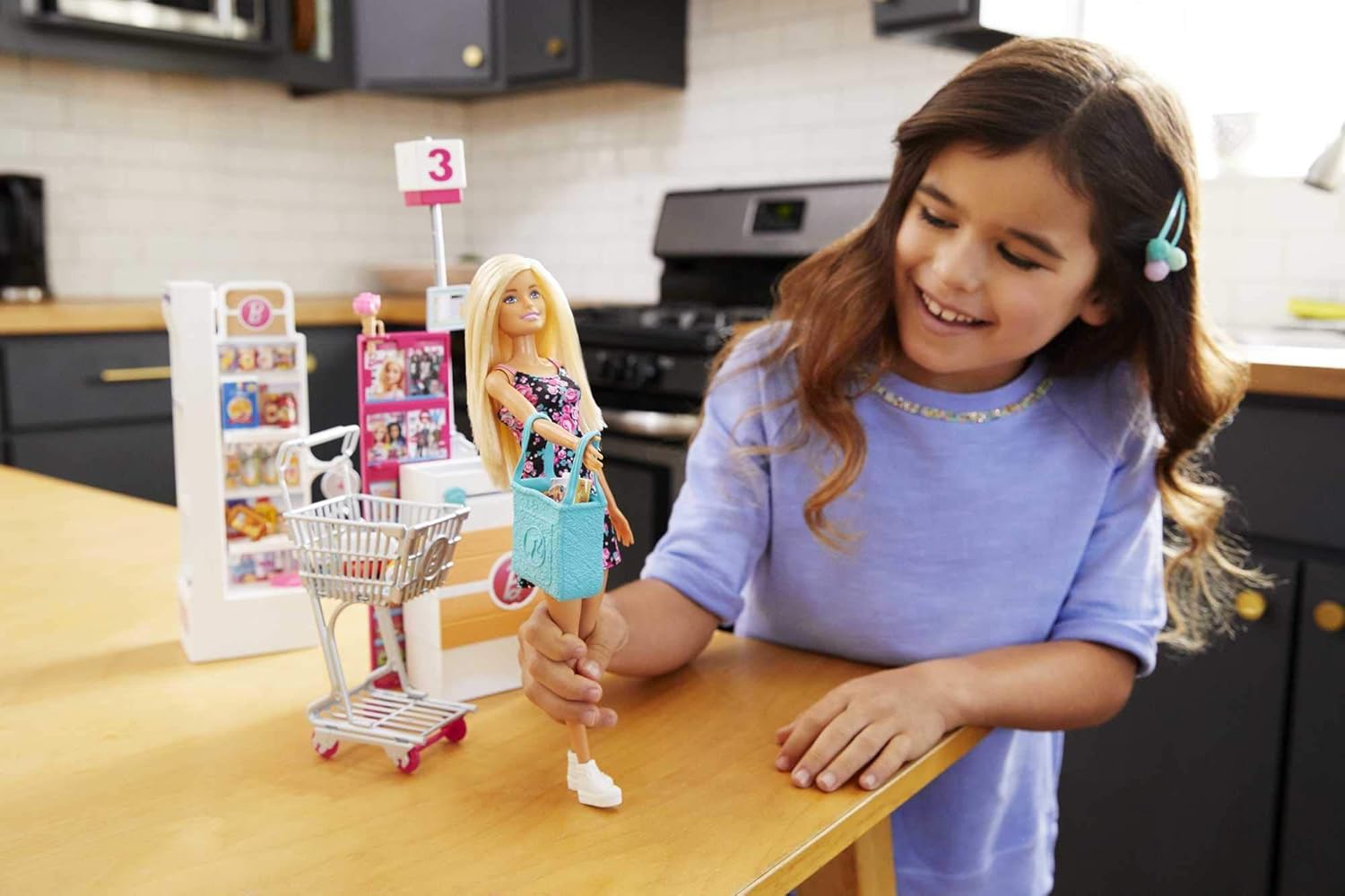 Barbie Grocery Store Playset - Supermarket Role Play for Ages 3+ 4