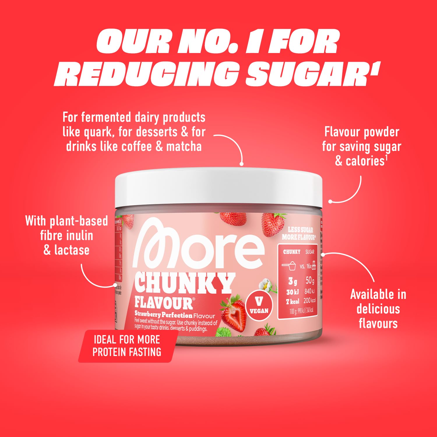 MORE NUTRITION Chunky Flavour Salted Caramel Powder - 150g