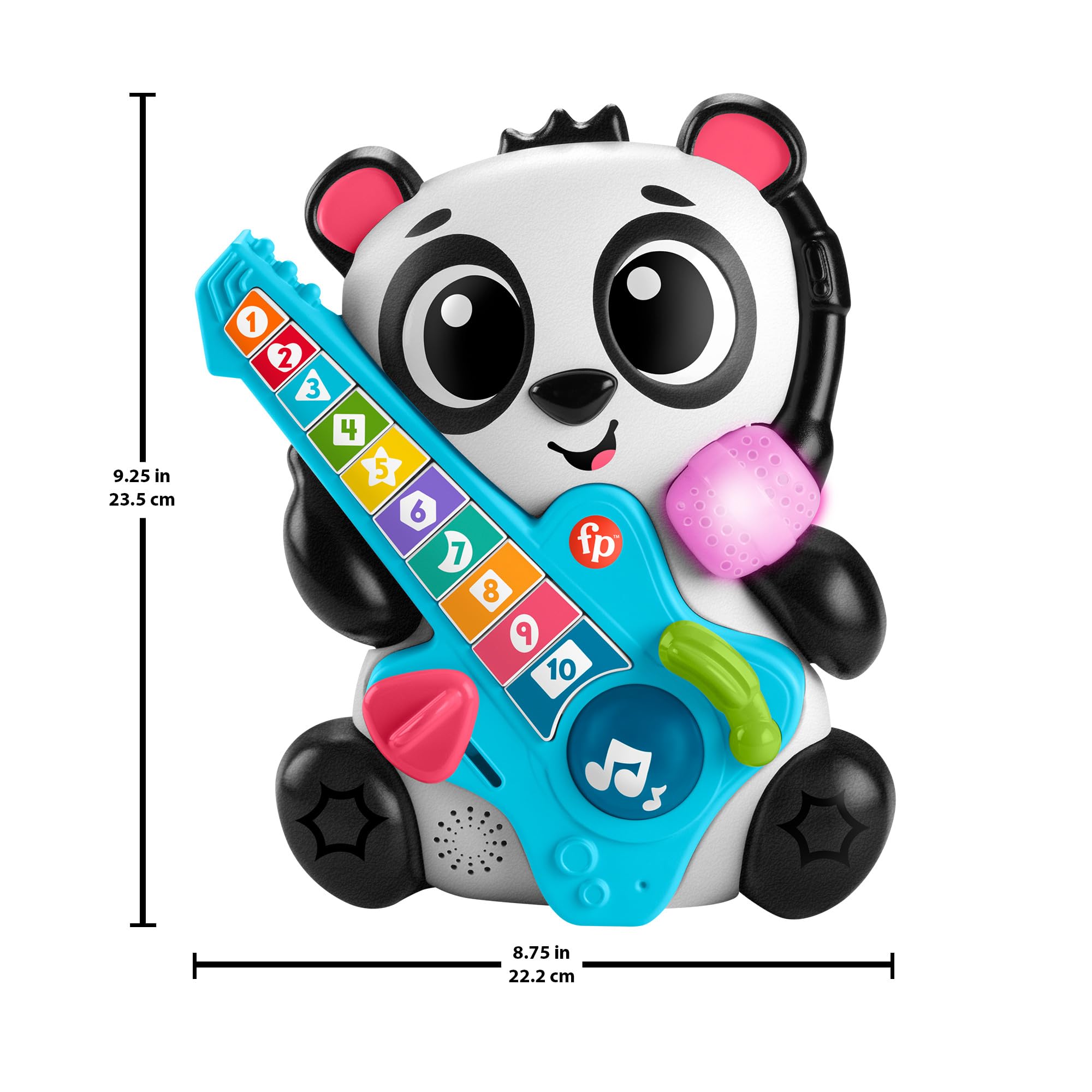 Fisher-Price Link Squad Jam & Count Panda - Musical Learning Toy with Lights & Sounds for Babies 9M+ 8
