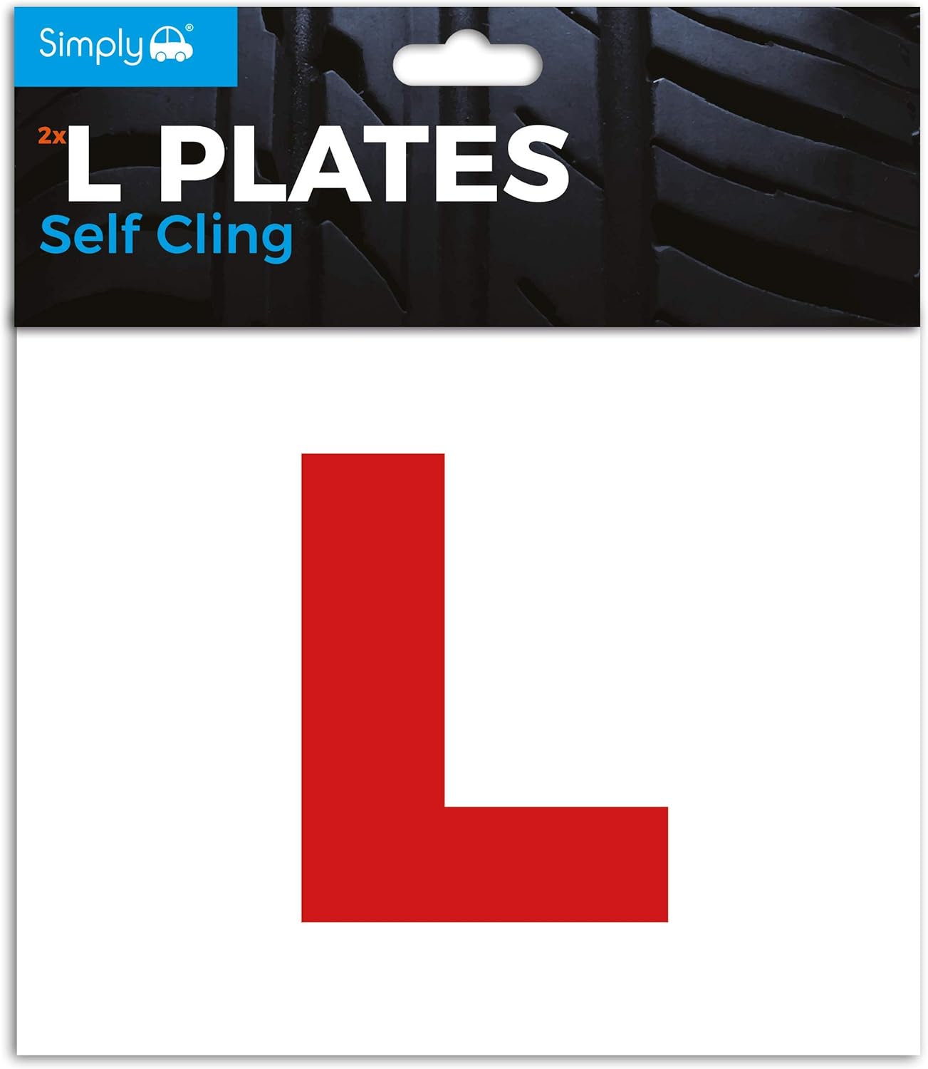 Simply TL1200 L-Plates Self Cling - Twin Pack for Front & Rear Vehicle Display