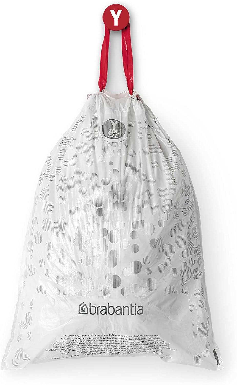 Brabantia PerfectFit Bin Liners Size Y/20 Litre - Thick Tear-Resistant Trash Bags with Tie-Tape 4