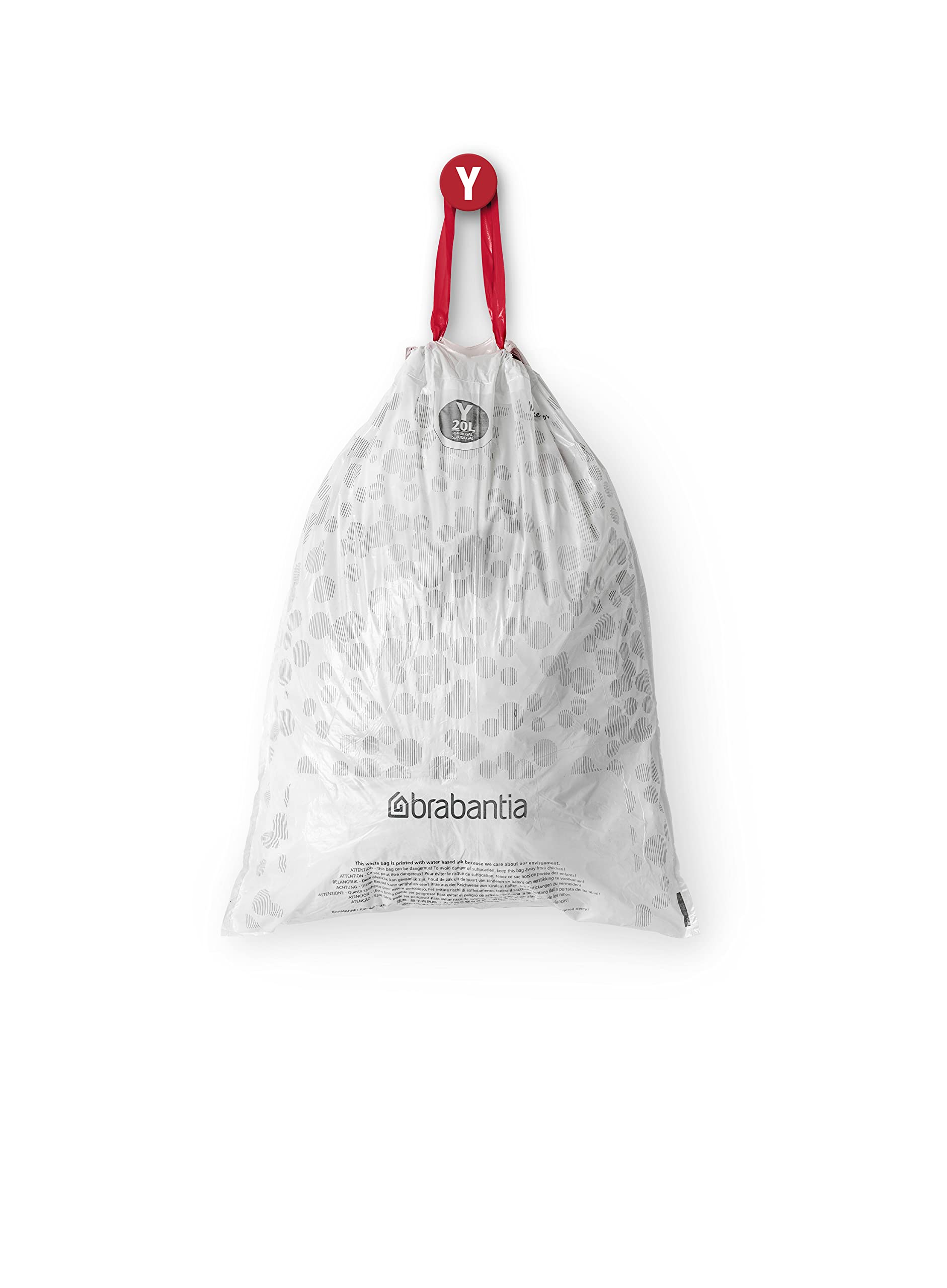 Brabantia PerfectFit Bin Liners - Size Y (20 Litre) | 40 Count | Tear-Resistant Plastic 4