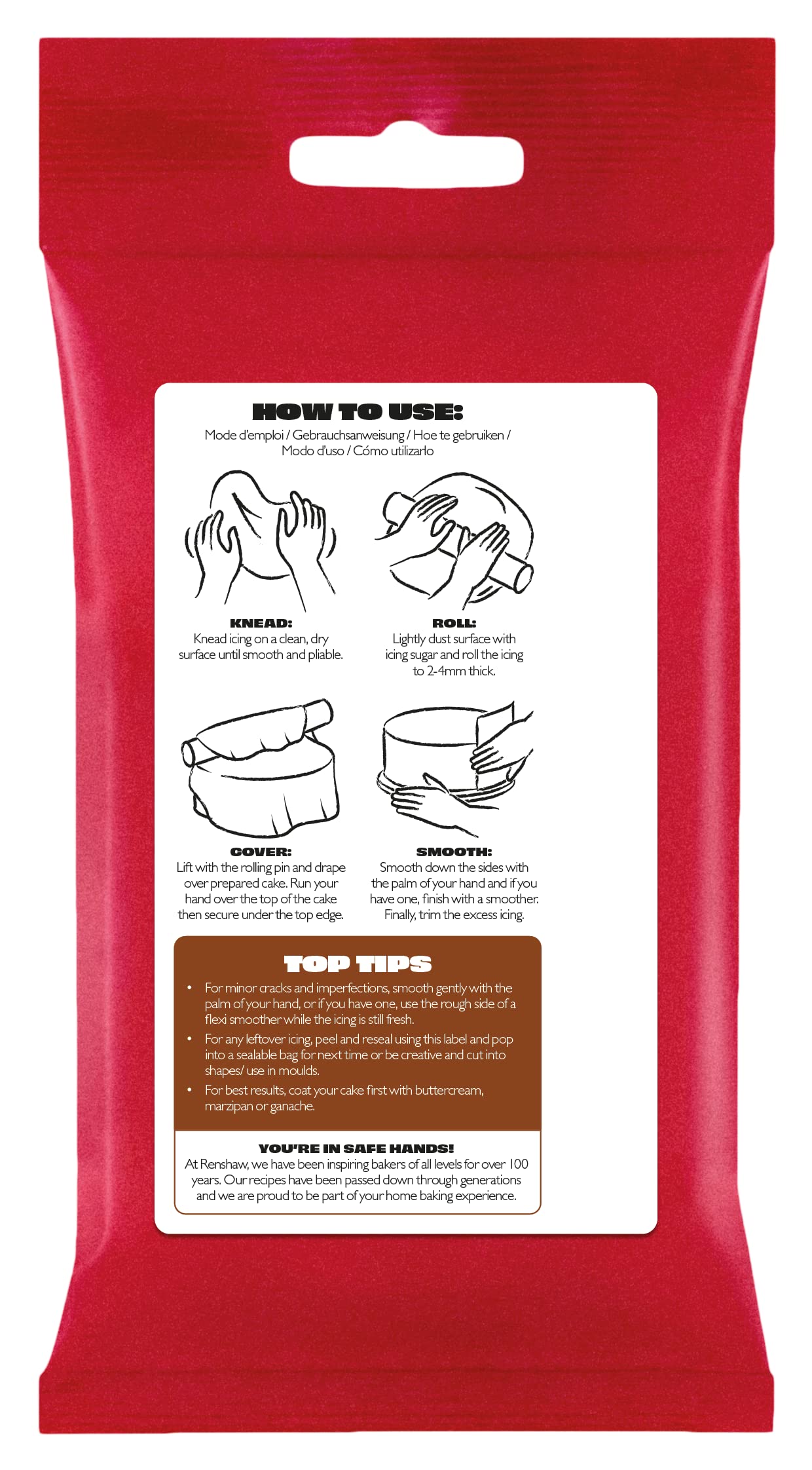 Renshaw - Dark Brown Just Roll With It Fondant Icing 250g 4