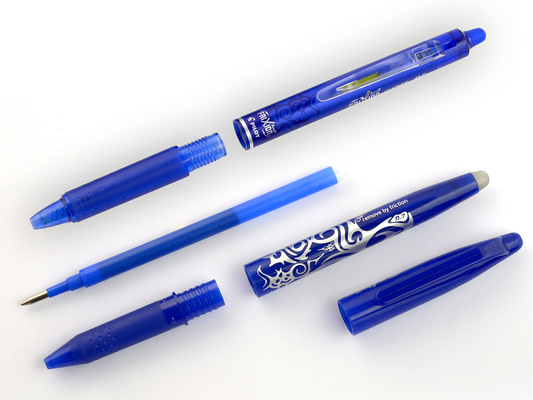 PILOT FriXion Rollerball Refill - Erasable Ink | 0.7mm Tip | 12 Pack Black 4