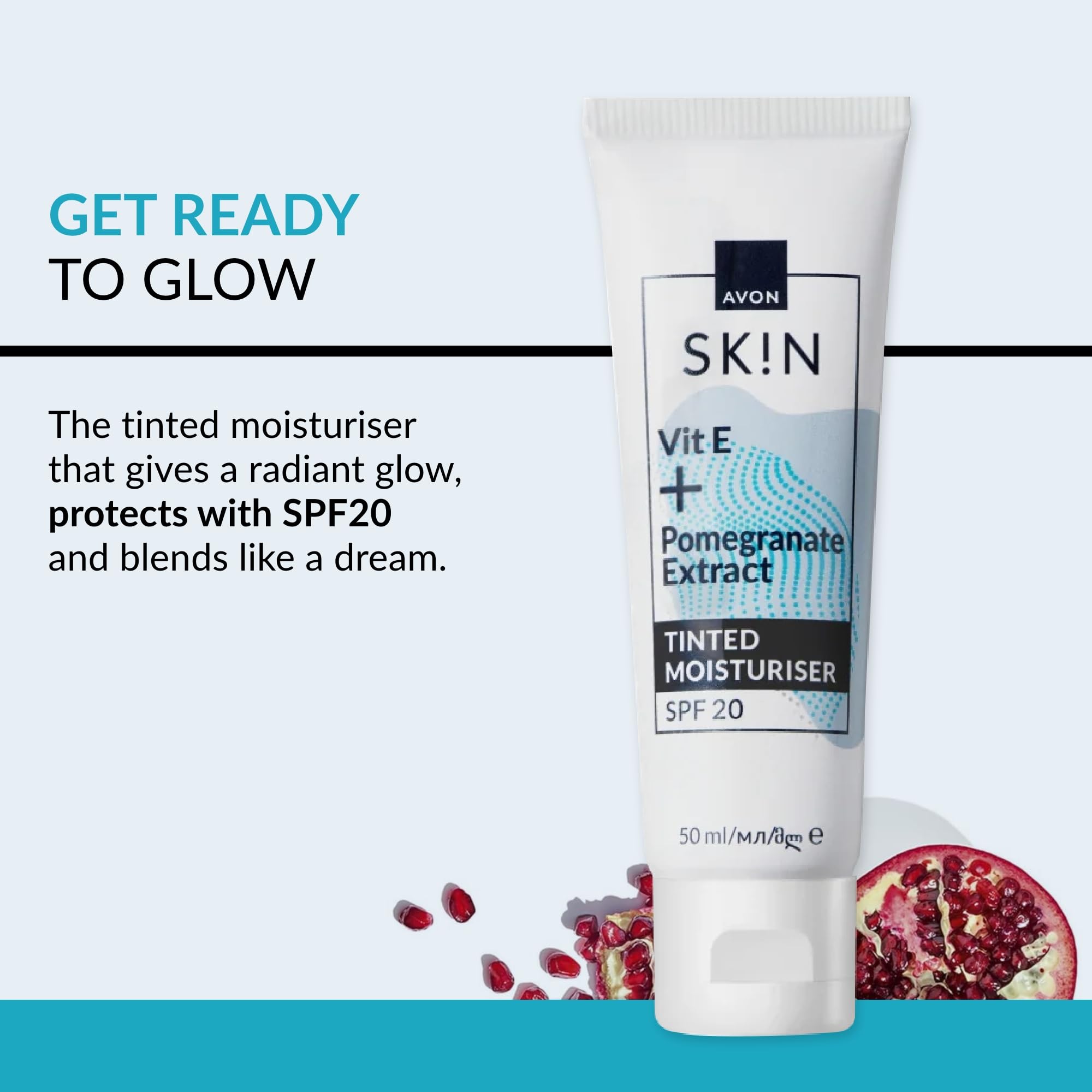 Avon Nutra Effects Radiance Tinted Moisturiser Day Cream Duo - SPF 20, Hydrating, Radiant Skin, 2 x 50ml 5