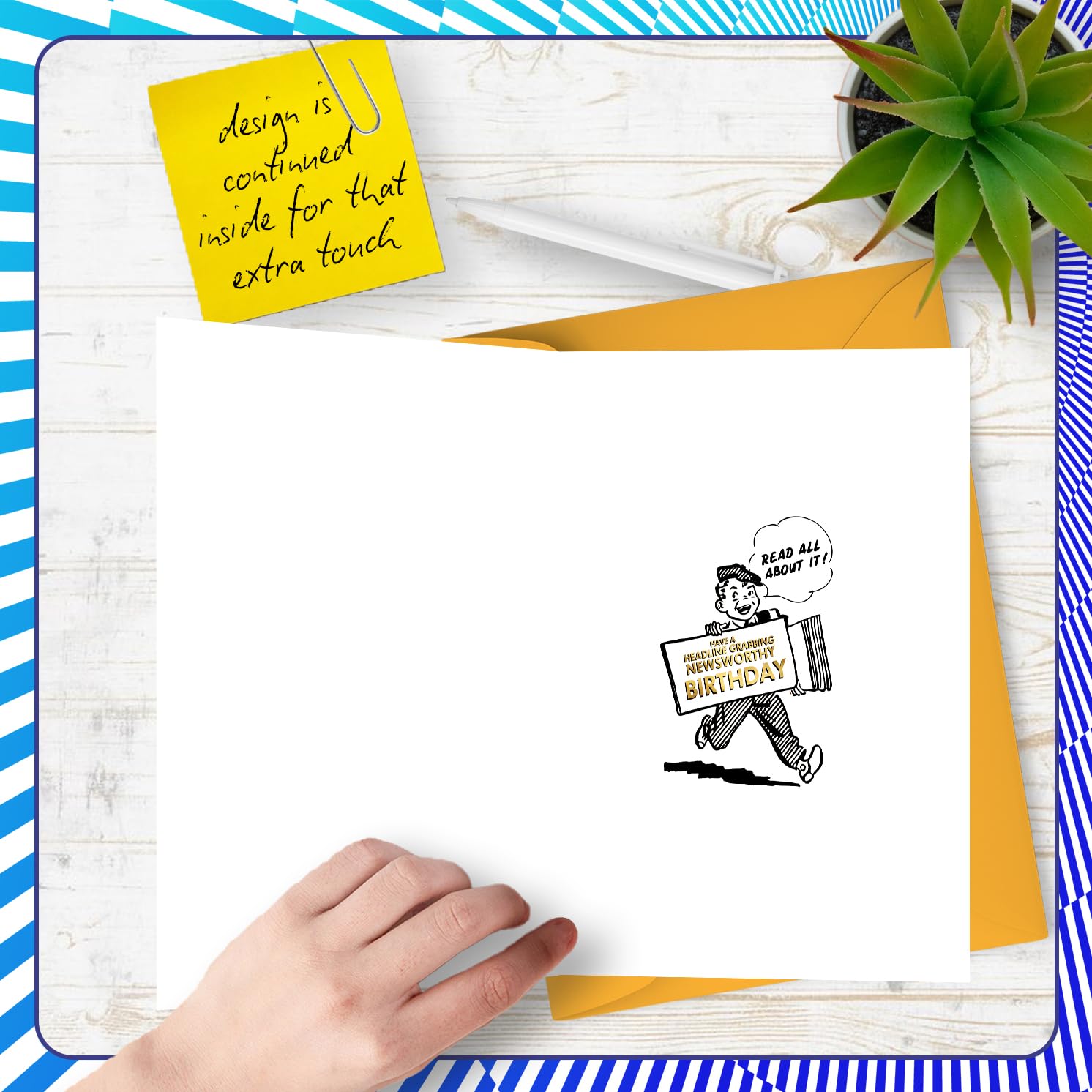 Stuff4 Unisex 65th Birthday Card - Newspaper Design Born in 1961 | 5x7 Inch 4