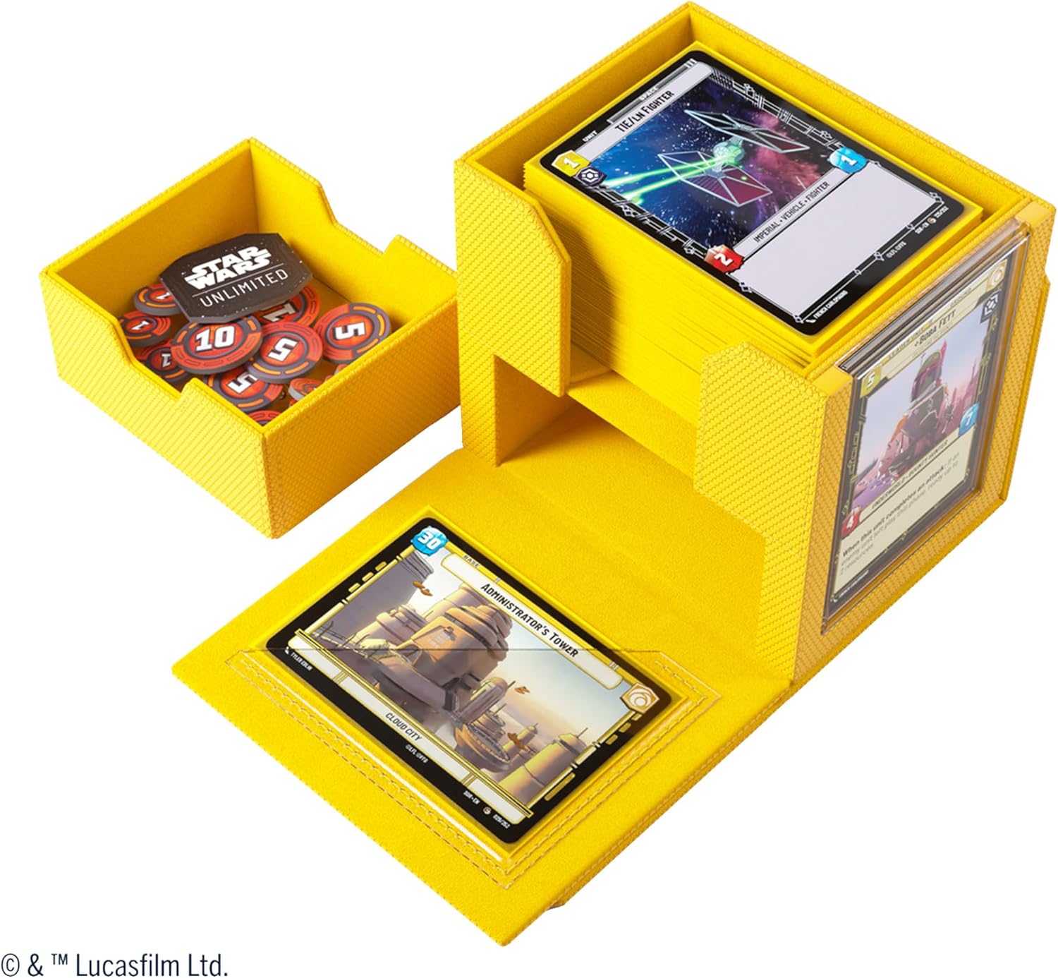 Gamegenic Star Wars Unlimited Deck Pod - Yellow - Trading Card Game Accessory 3