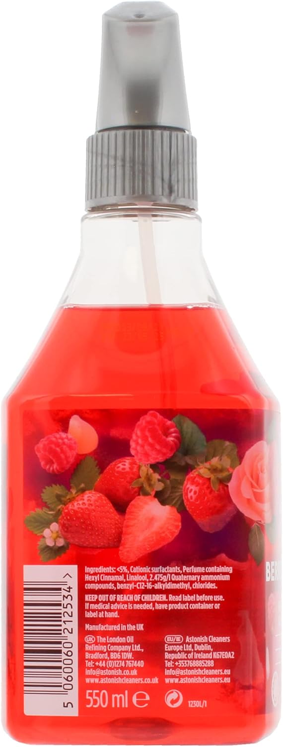 Astonish Berry Harvest Ready to Use Disinfectant Spray 550ml 5