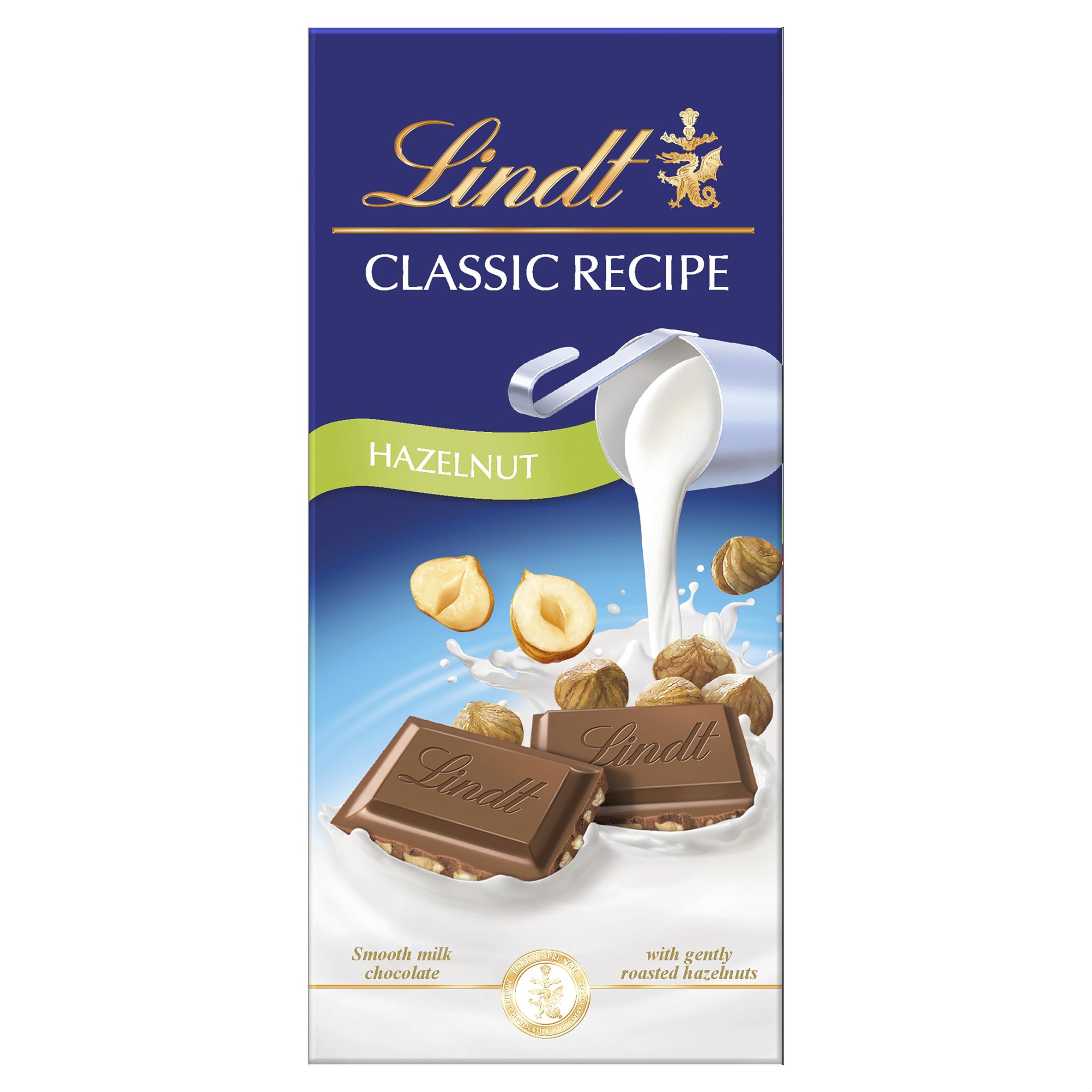 Lindt Classic Recipe Milch-Haselnuss-Schokoladentafel 100g