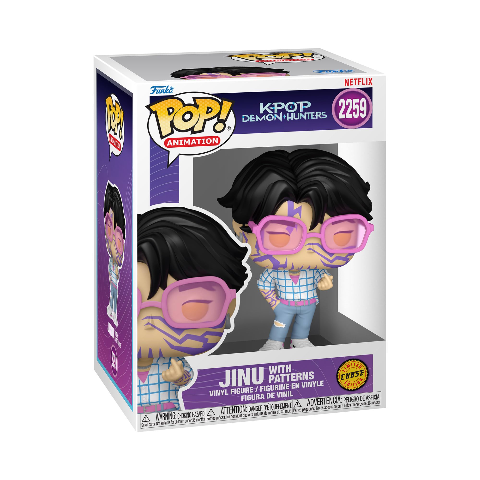 Funko Pop! Animation: KPop Demon Hunters - Jinu Vinyl Figure (94691) - Chase Variant 10