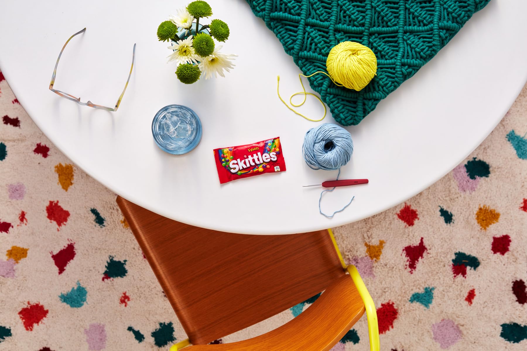 Skittles Vegane Süßigkeiten, 36 Packungen à 45 g, Kaubonbons mit Fruchtgeschmack und knuspriger Hülle, Großpackung 6