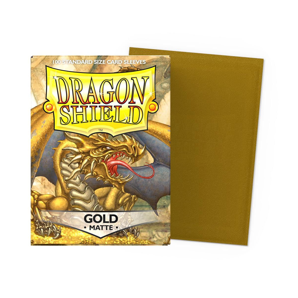 Dragon Shield Matte Gold Standard Card Sleeves 100pk - 6.5x9.2cm 4