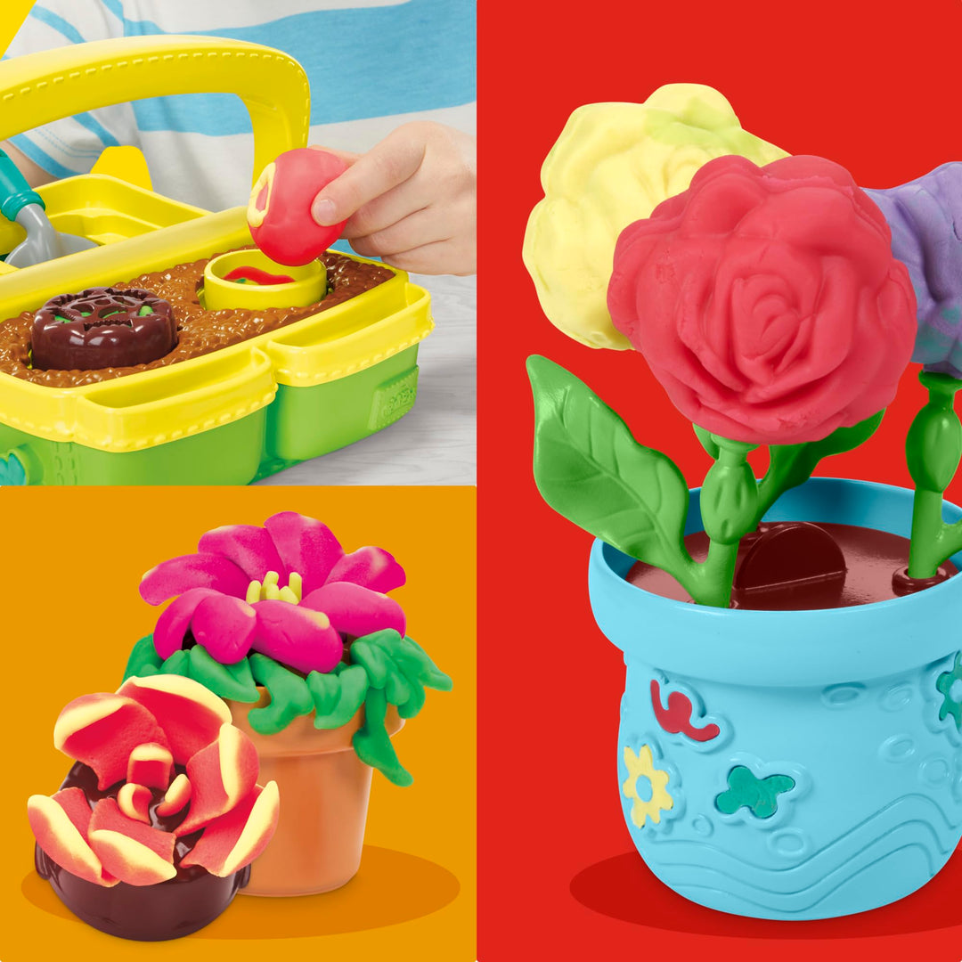 Play-Doh Blooming Flowers Playset - Creative Arts & Crafts for Toddlers 3+