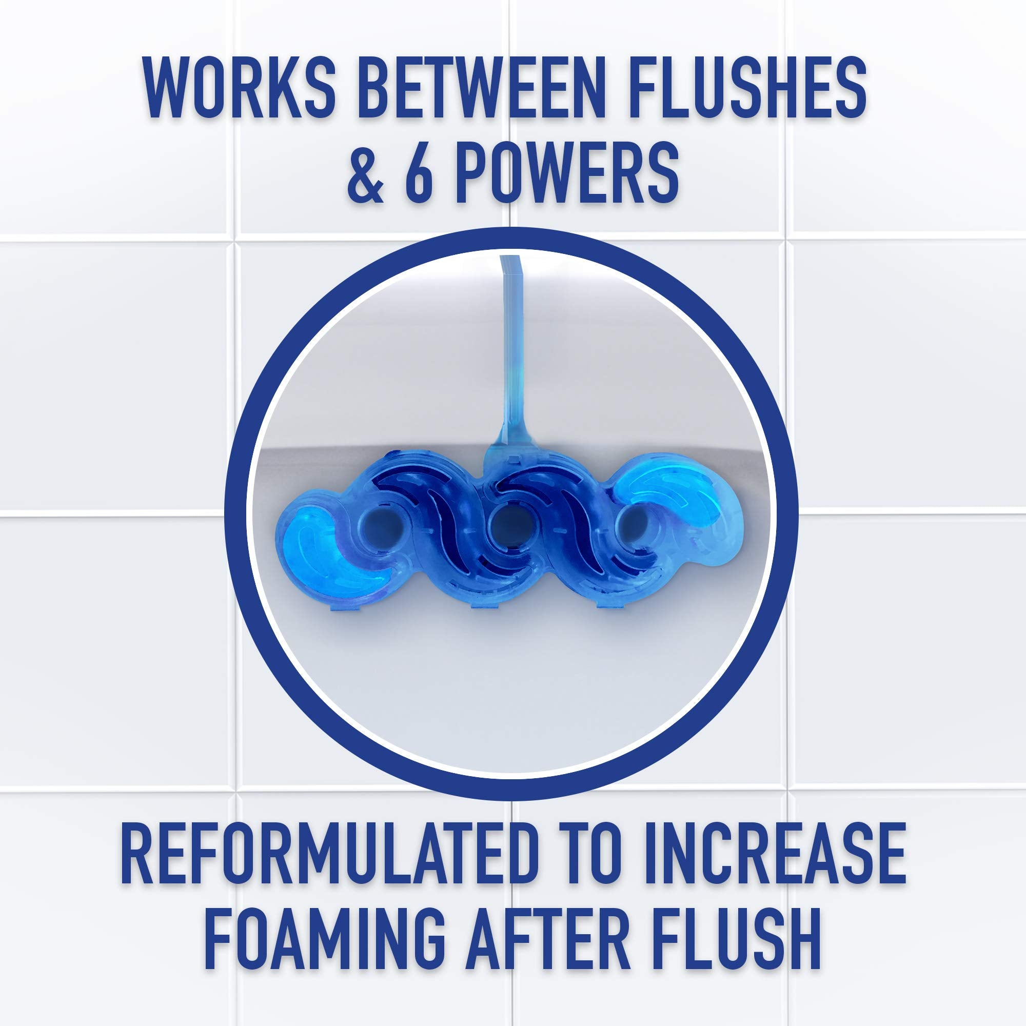 Harpic Active Fresh Toilet Rim Block Twin Pack, Atlantic Fresh 3