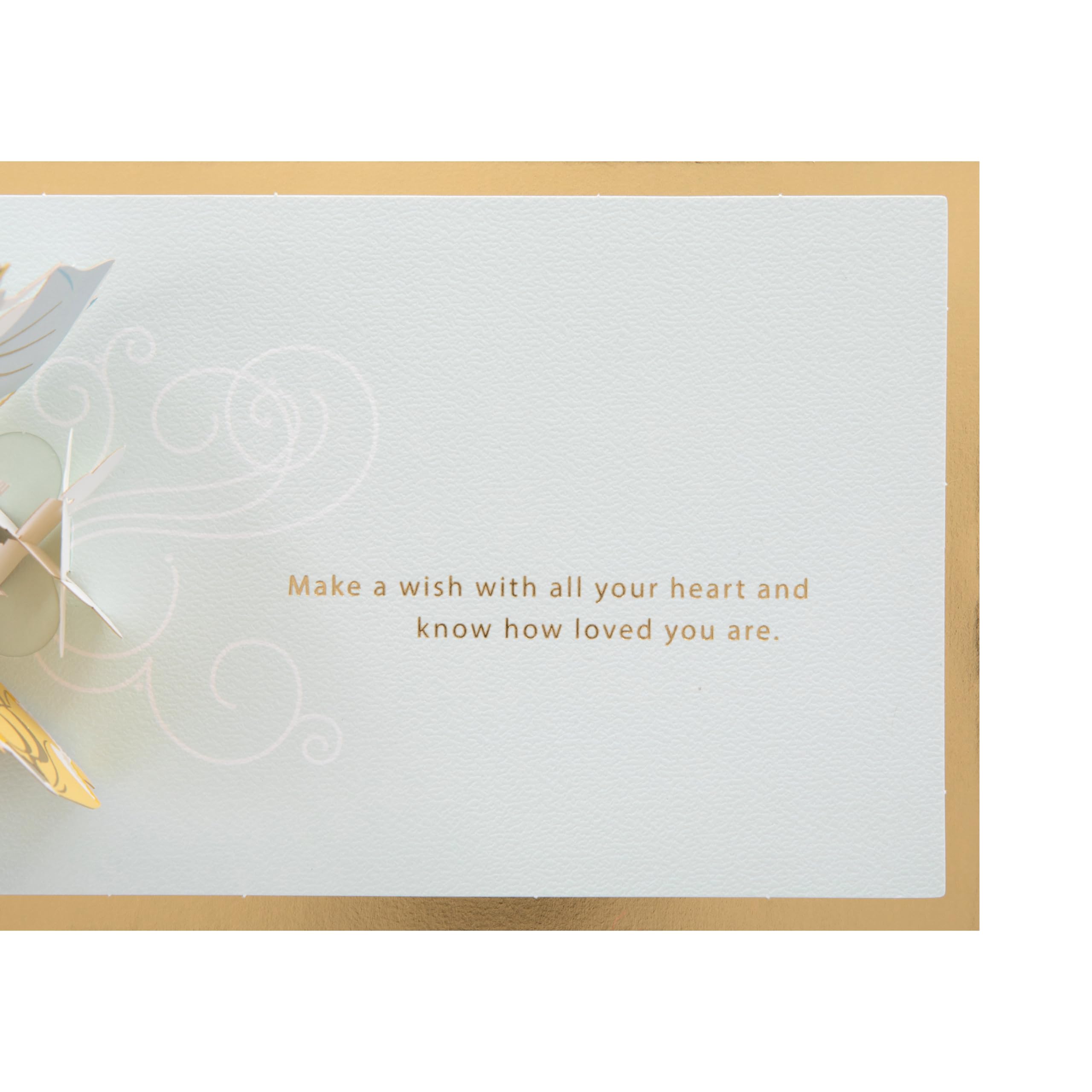 Hallmark Disney Princesses & Castle 3D Pop-Up Birthday Greeting Card with Gold Foil 5