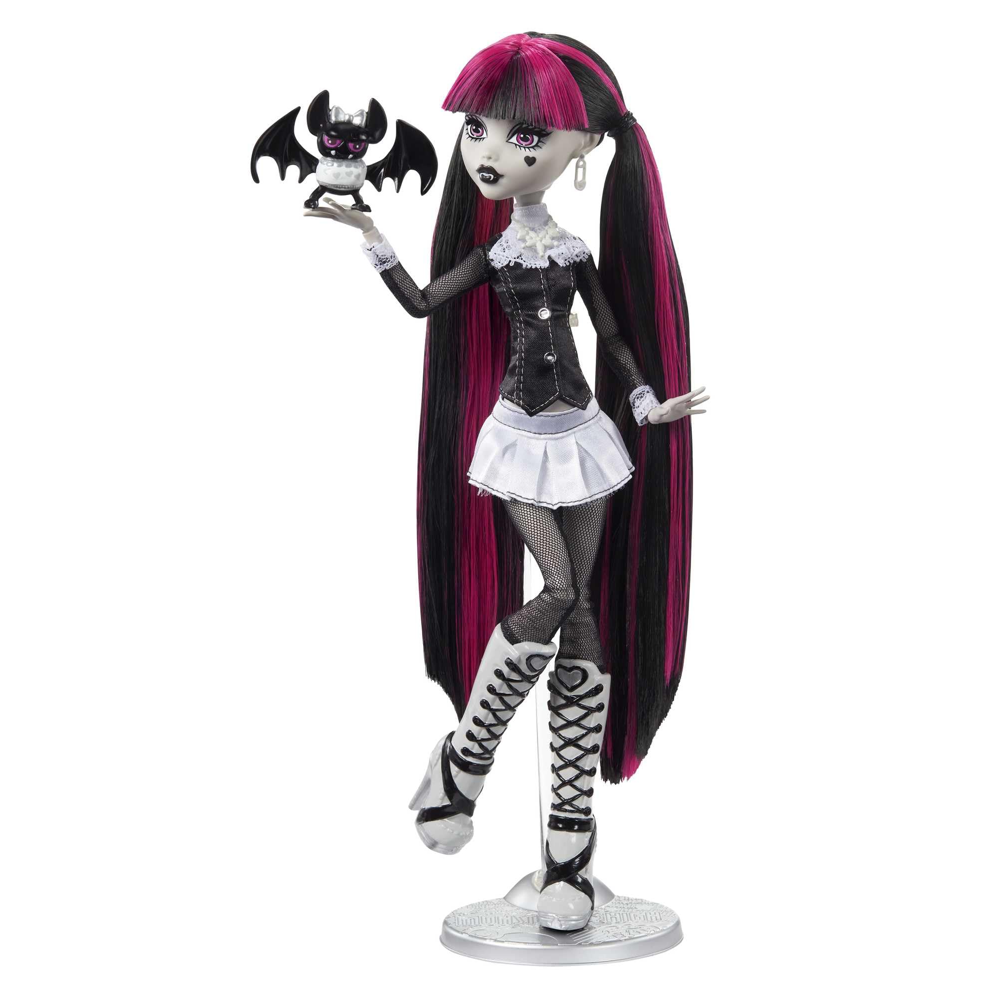 Monster High Draculaura Doll - Reel Drama Horror Flick Theme, Black & White Vampire Style