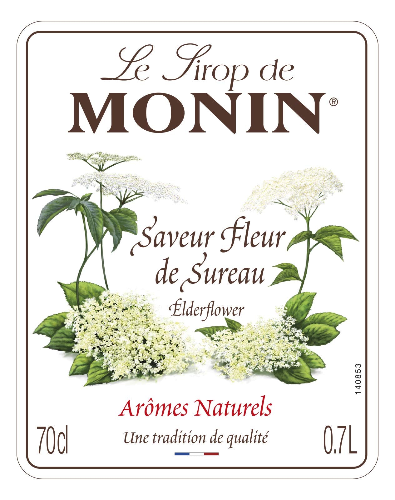 MONIN Premium Holunderblütensirup 700ml – Vegane, alkoholfreie Cocktail- &amp; Mocktail-Zutat 4