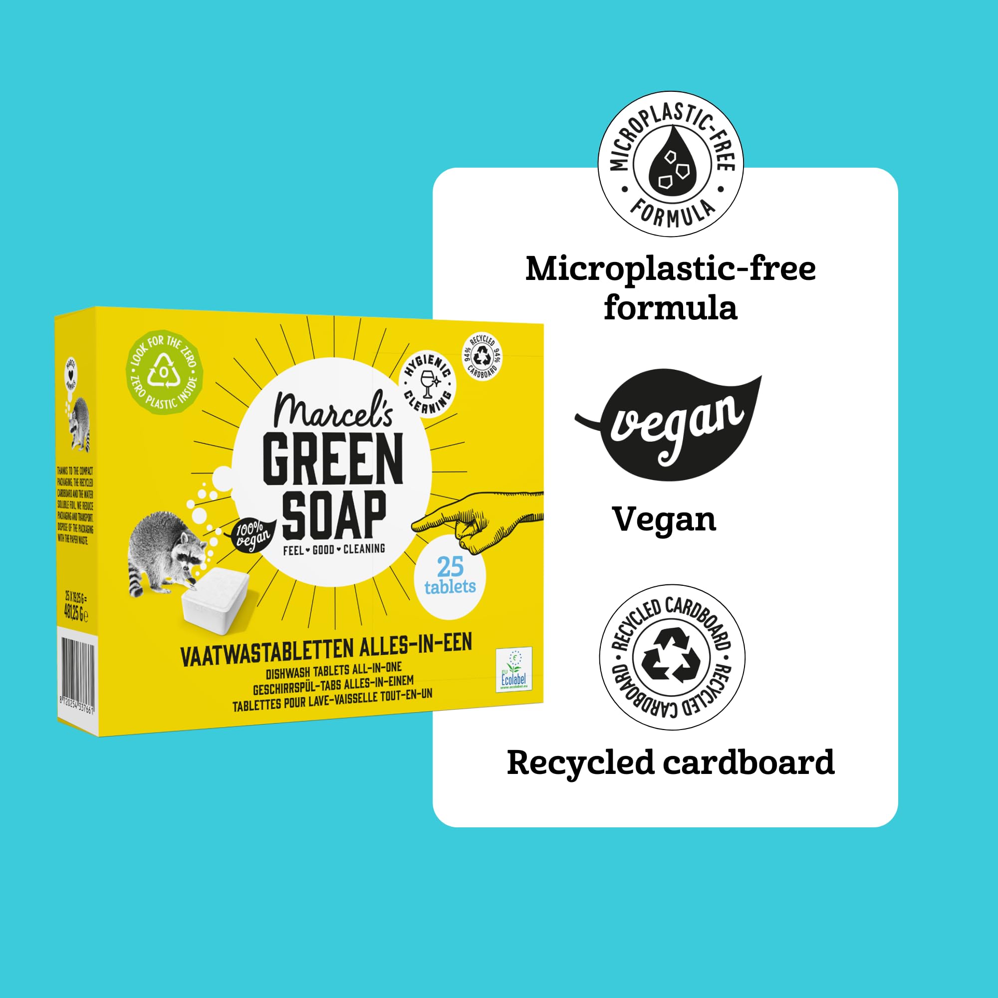 Marcel's Green Soap - Dishwasher Tablets All-in-One - 25 Pack 4