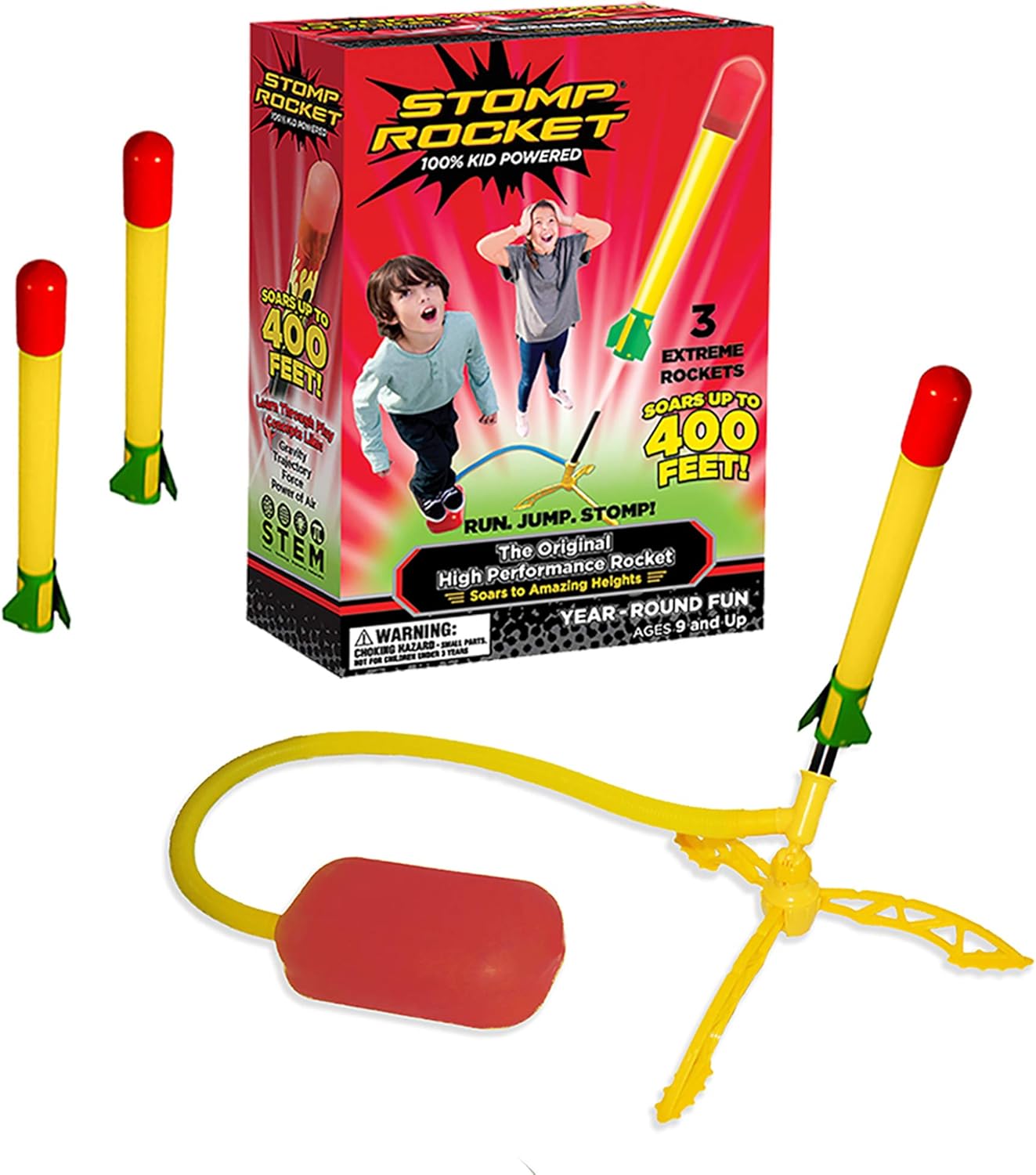 Stomp Rocket Super High Performance Stomp Kit - Launch Rockets Up to 120m, Ages 9+ 3