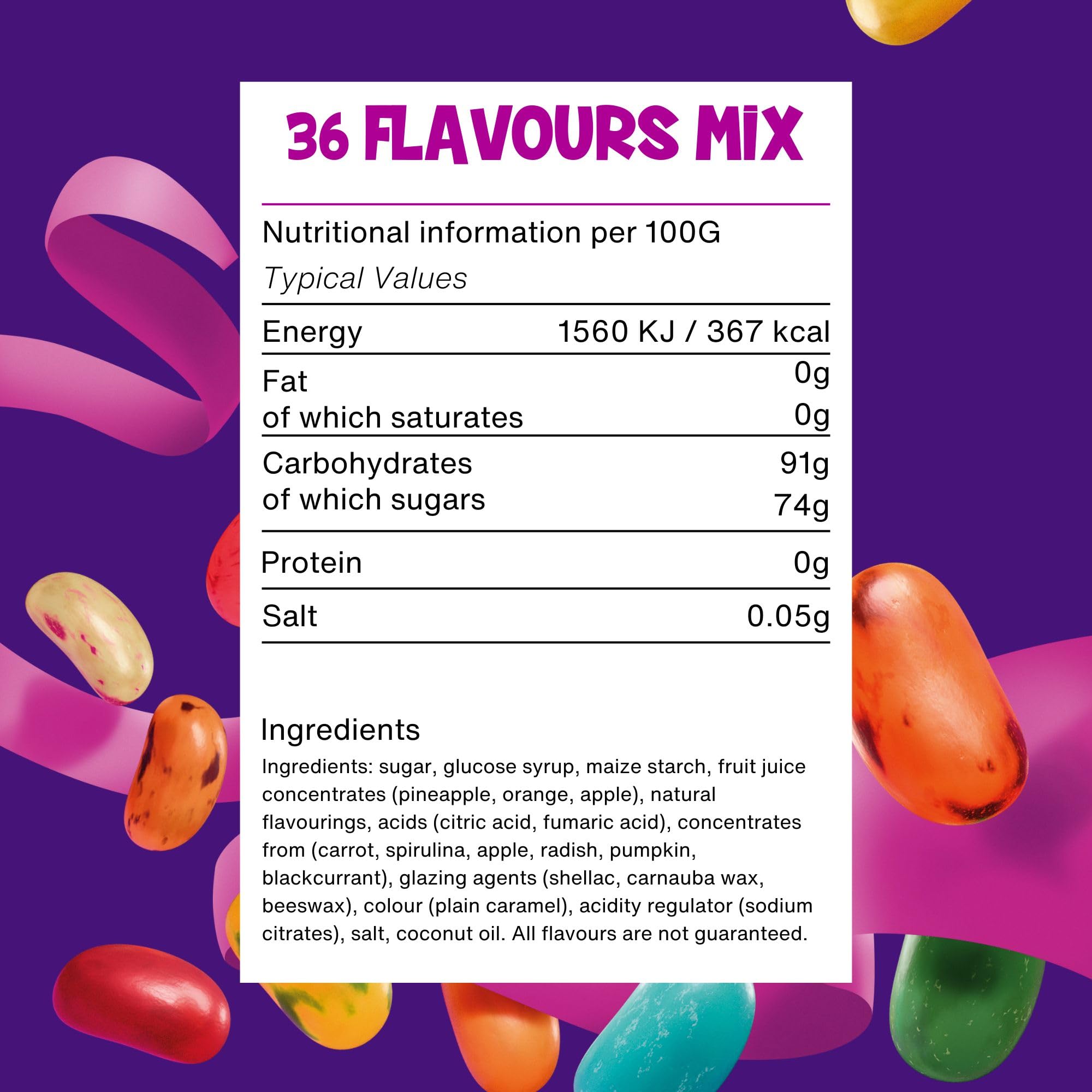 The Jelly Bean Factory Gourmet Jelly Beans Gift 380g Can - Bulk Gluten Free Sweets 4
