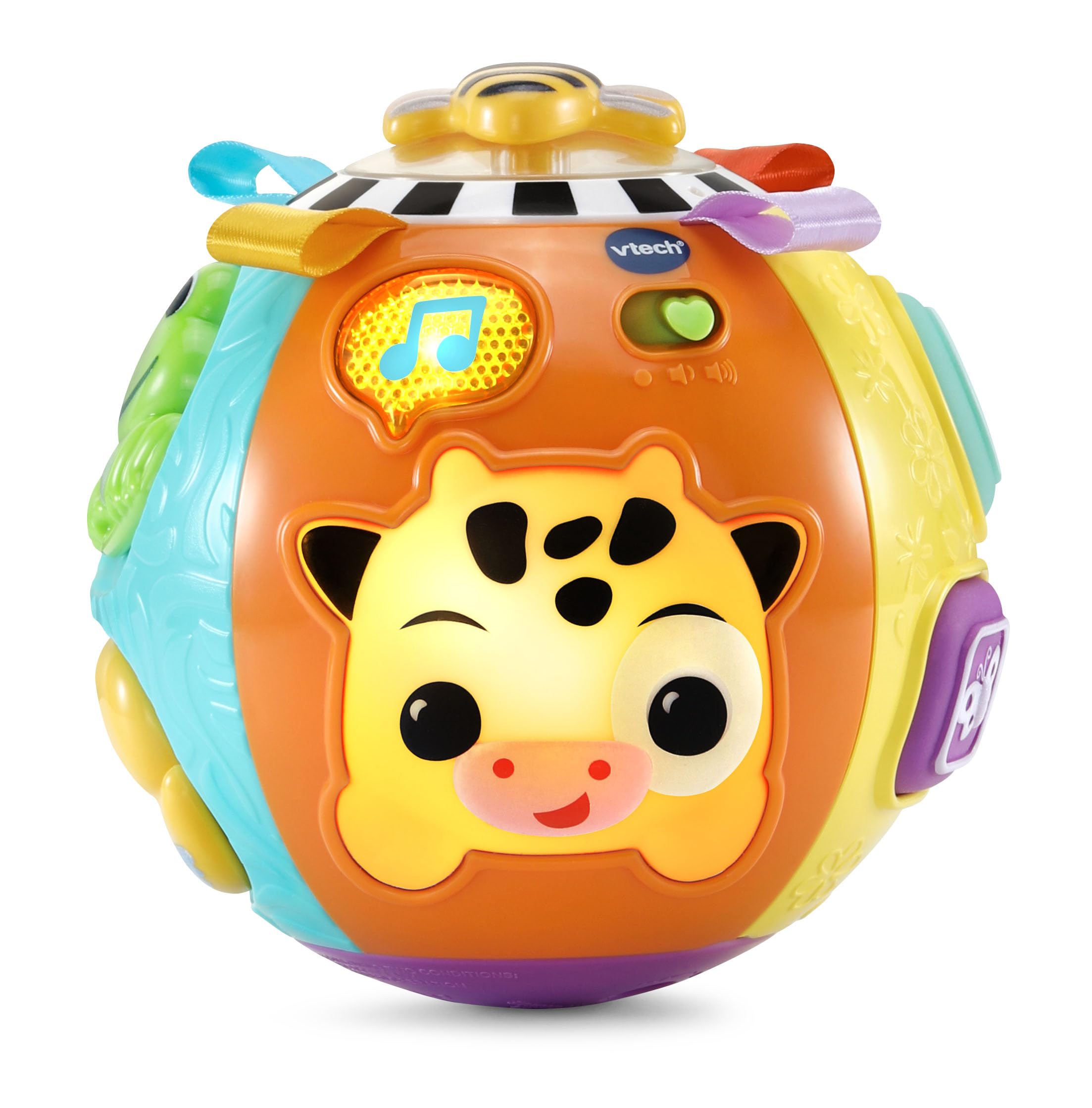 VTech Baby Animal Discoveries Ball - Interactive Learning Toy for 3 Months+