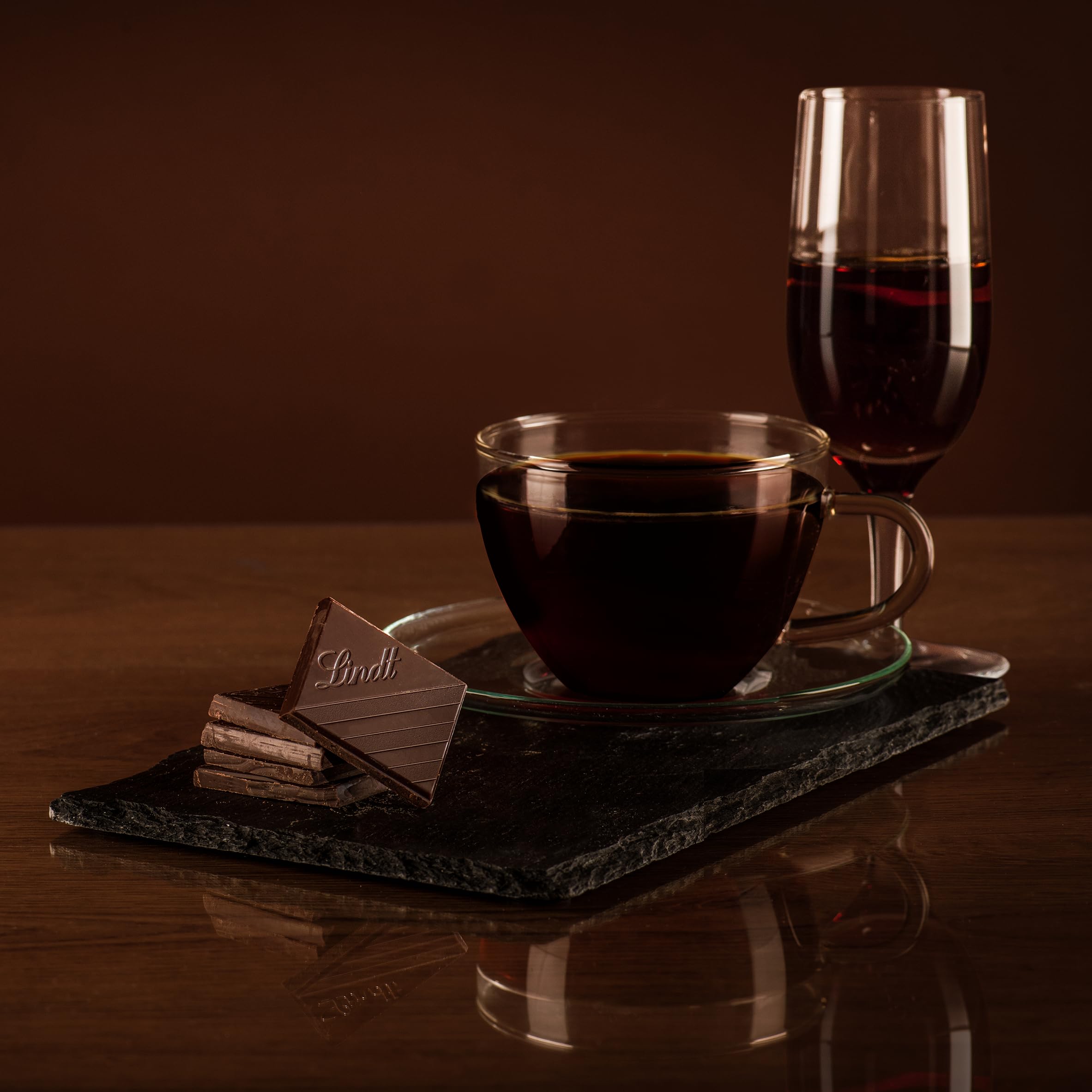 Lindt Excellence Dark Raspberry Chocolate Bar - 100g Dark Chocolate with Dried Raspberry Pieces 3