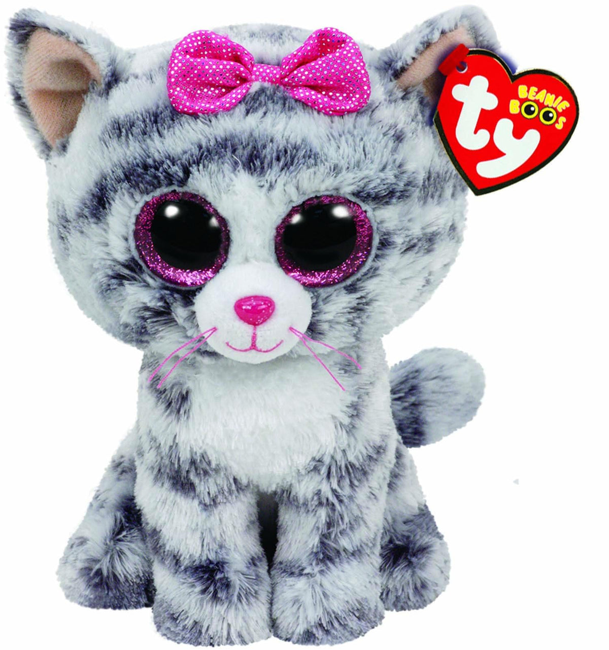 TY Beanie Boo Kiki Cat - 15cm Soft Plush Toy | Collectible | Children's Gift