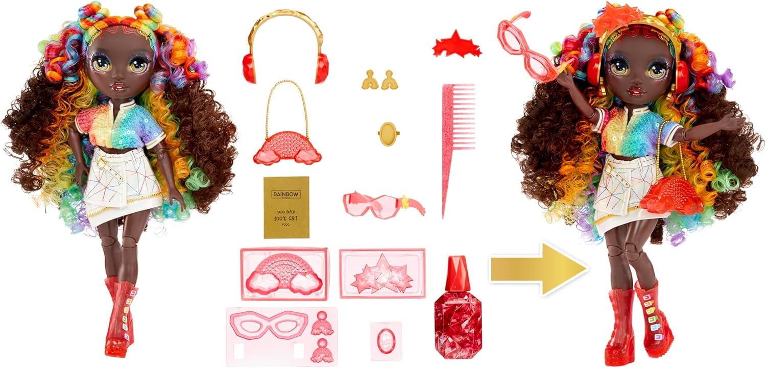 Rainbow High Creative Crystals Iris - 28 cm Fashion Doll with DIY Crystal Make It Kit 5