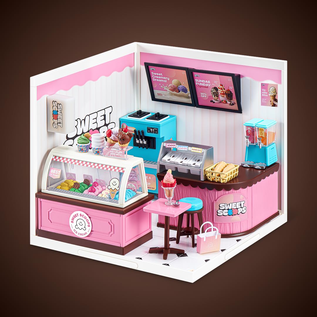 Mini Brands Sweet Scoop Mini Spaces - Build Your Own Diorama | Plastic Construction