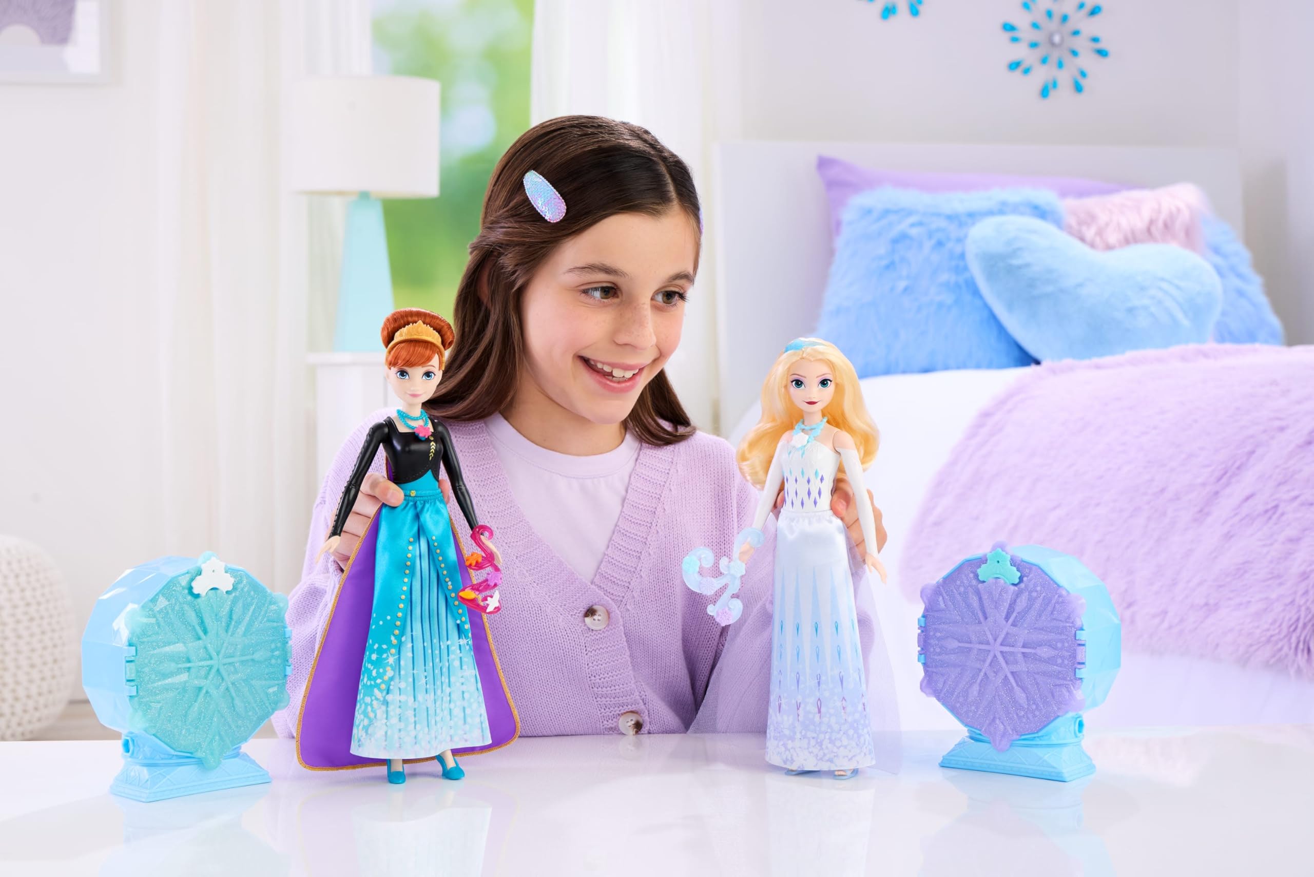 Mattel Disney Frozen Elsa Fashion Doll with 8 Surprises & Accessories | 12.5 inches | JJY36