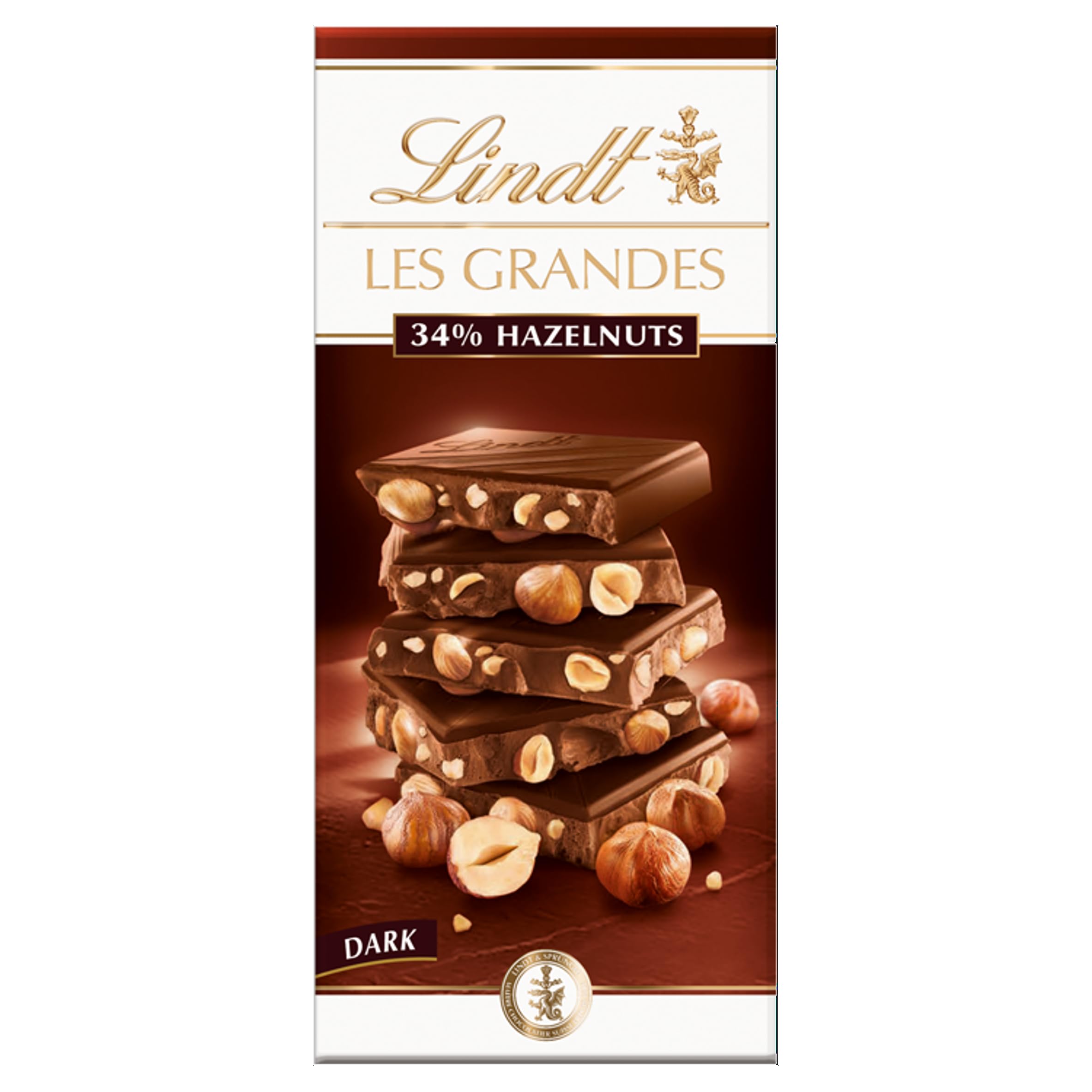 Lindt Les Grandes Dark Chocolate Hazelnut Bar, 150 g 6