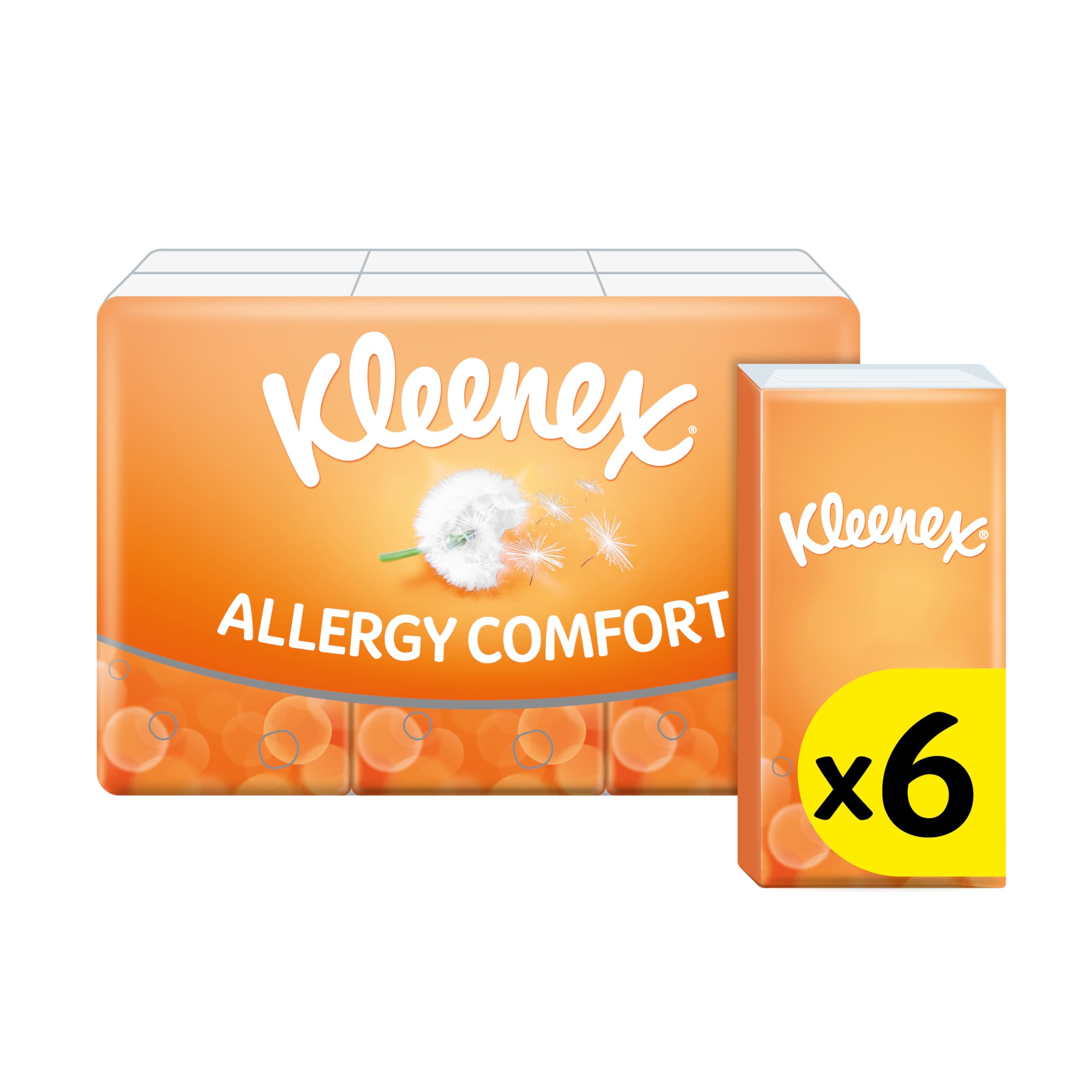 Kleenex Allergy Comfort Pocket Tissues - Hypoallergenic, Extra Soft, Ultra Absorbent | 10 Count Pack