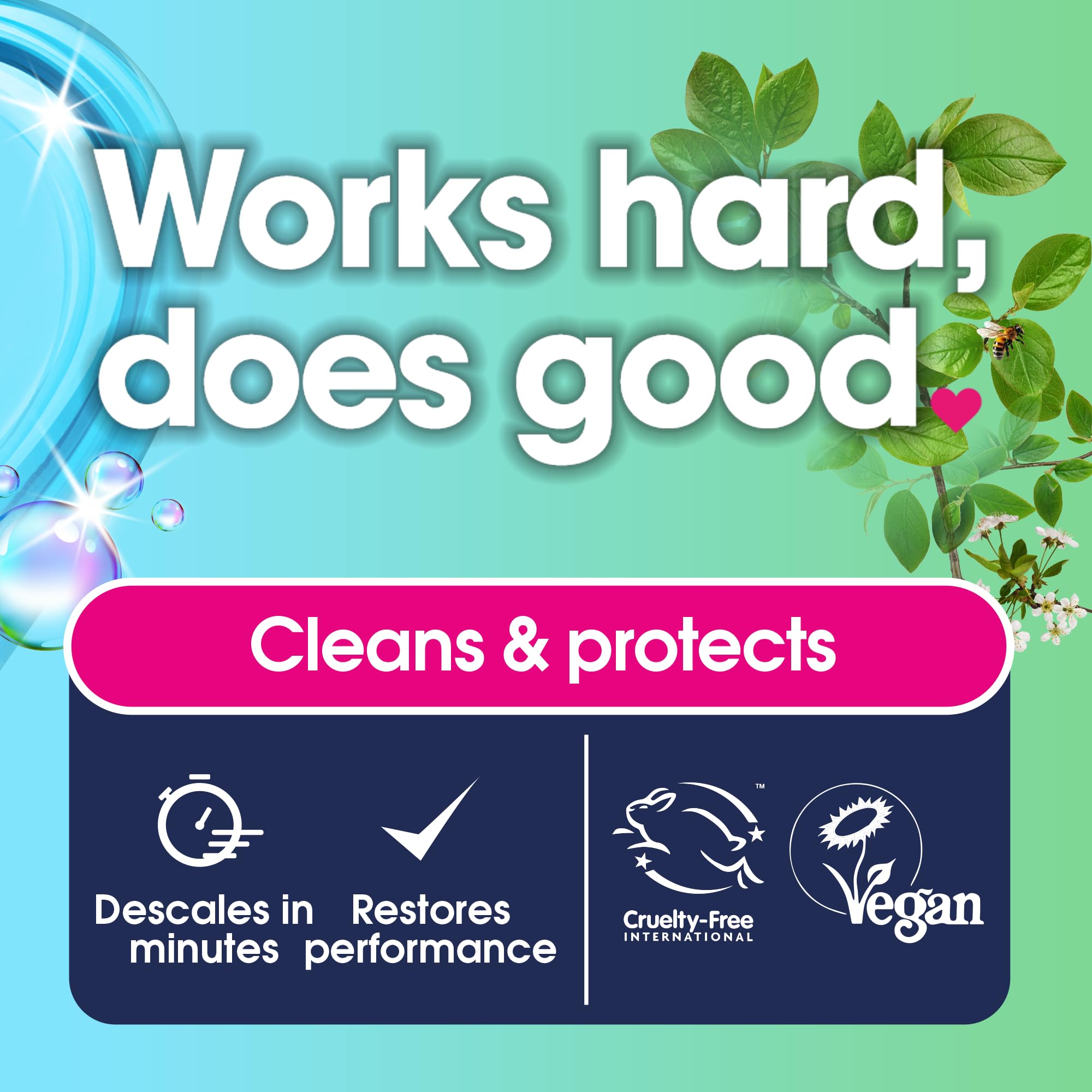 Ecozone Kettle & Iron Descaler - Removes Limescale | 3 Count Sachets | Lemon Scent 2
