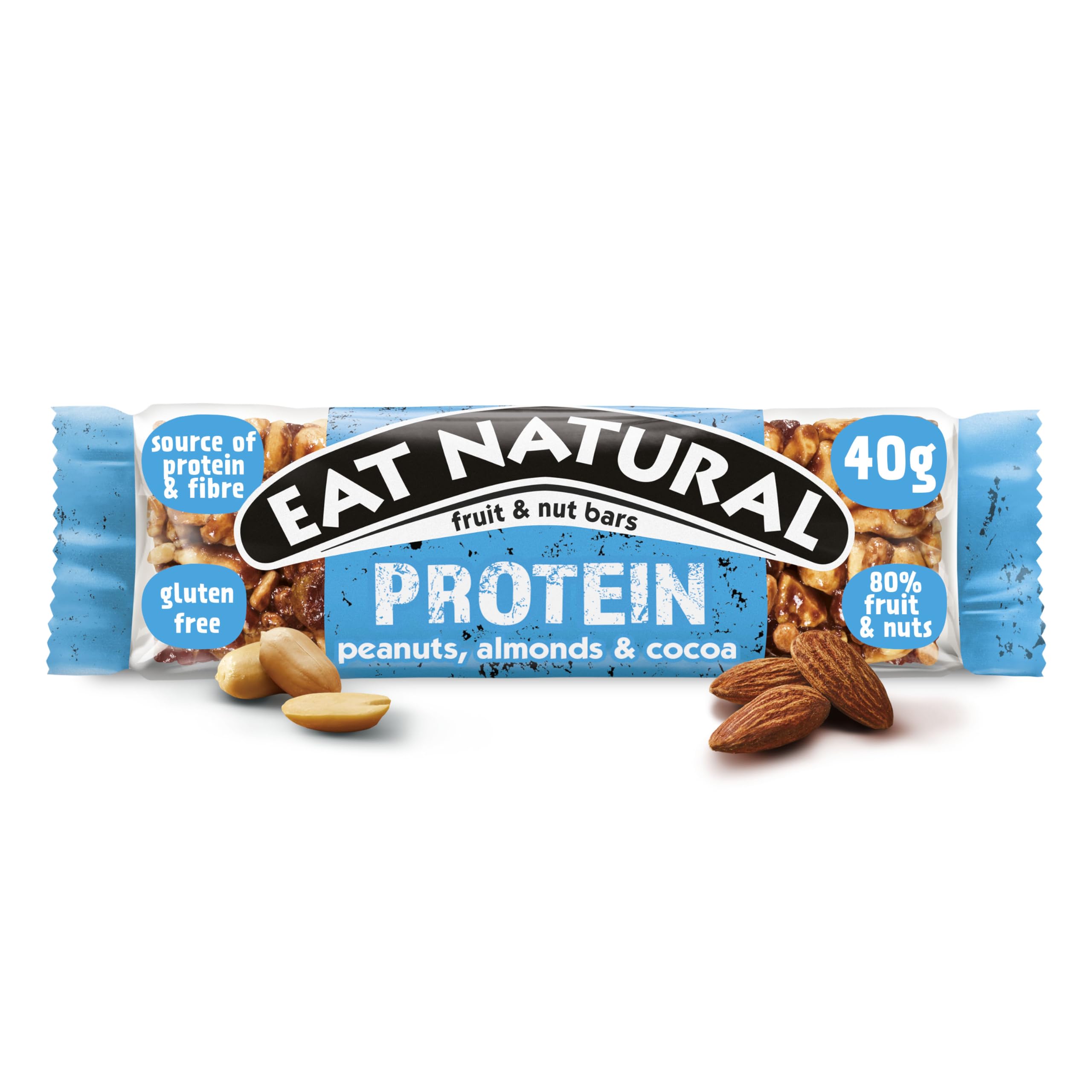 Eat Natural Protein Erdnüsse, Mandeln &amp; Kakao Frucht- &amp; Nussriegel 12 x 40g 3