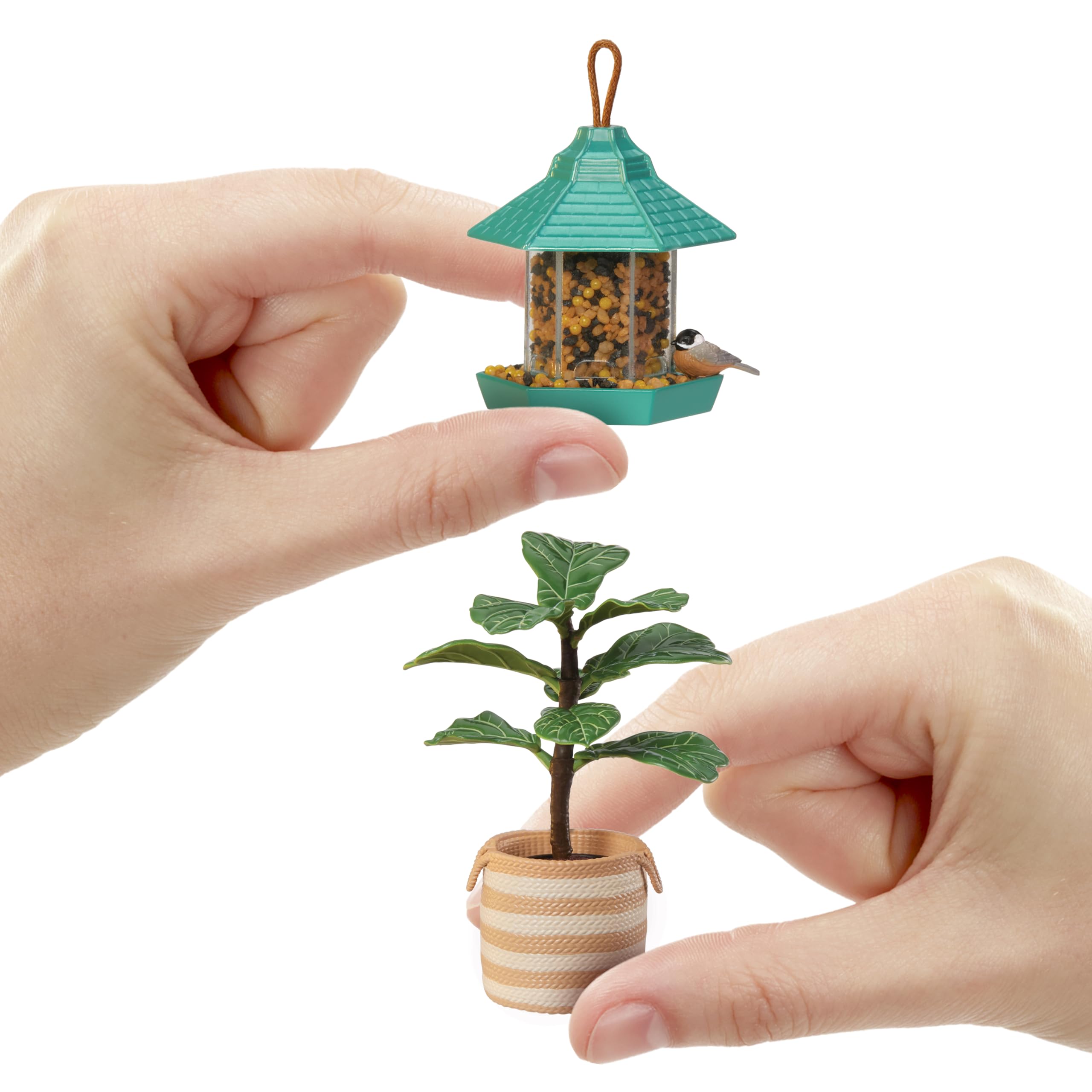 MGA's Miniverse Make It Mini Lifestyle Home Series 1 - Mini Replica DIY Kit - Plants, Birdhouses, Bouquets - Blind Pack 6
