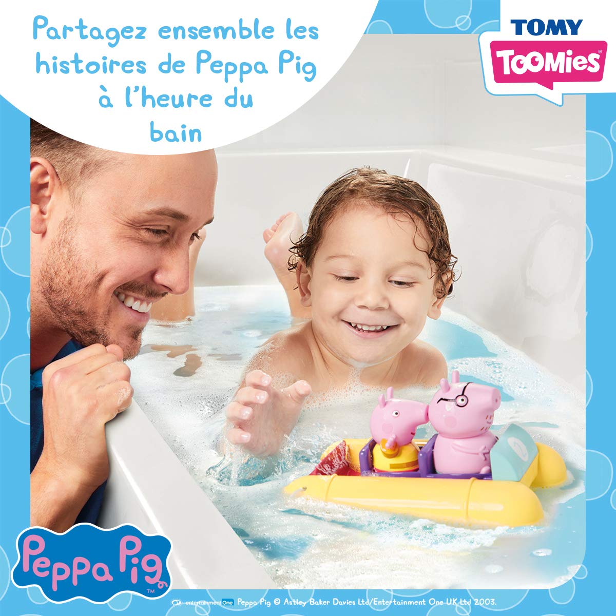 Toomies Peppa Pig Pull and Go Pedalo Bath Toy - Ages 18 Months+ 7