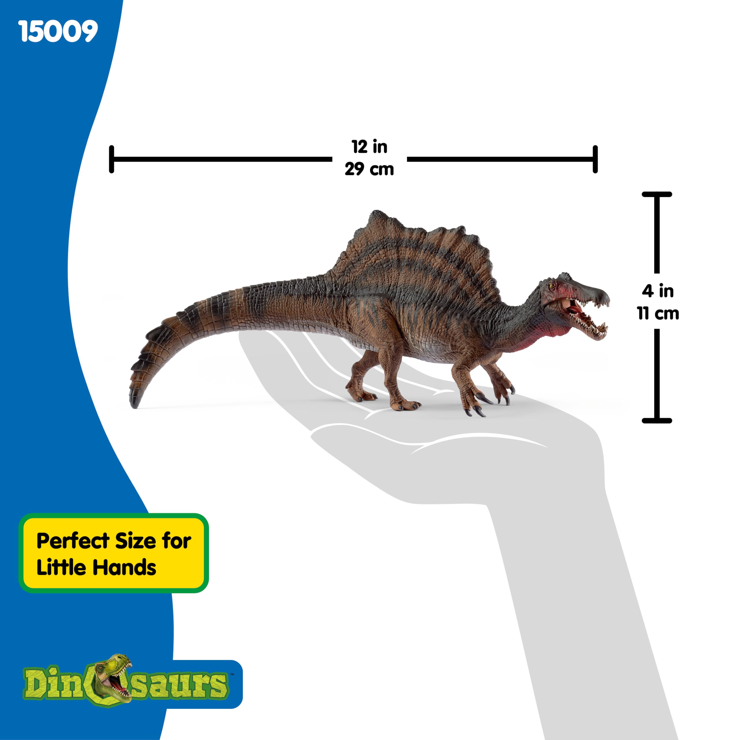 Schleich Spinosaurus Dinosaur Figure - Authentic, Hand-Painted Educational Toy for Kids 9
