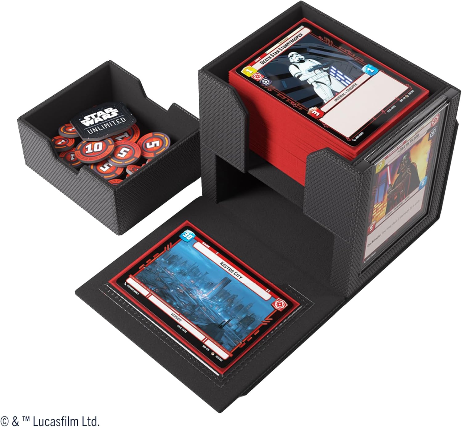 Gamegenic Star Wars Unlimited Deck Pod - Black Card Game Accessory 5