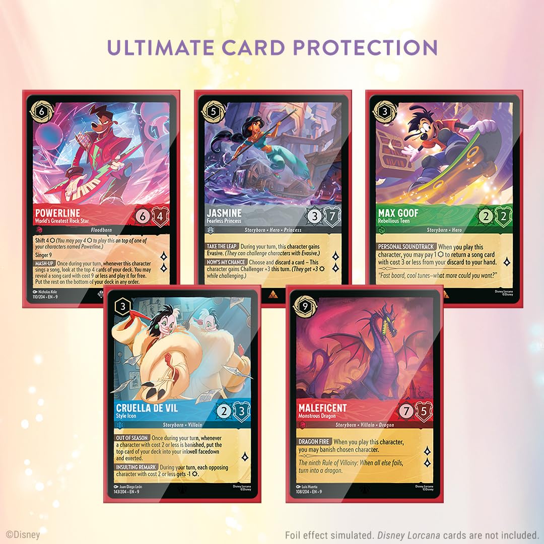 Ravensburger Disney Lorcana Trading Card Game - 65 Mulan Card Sleeves 5