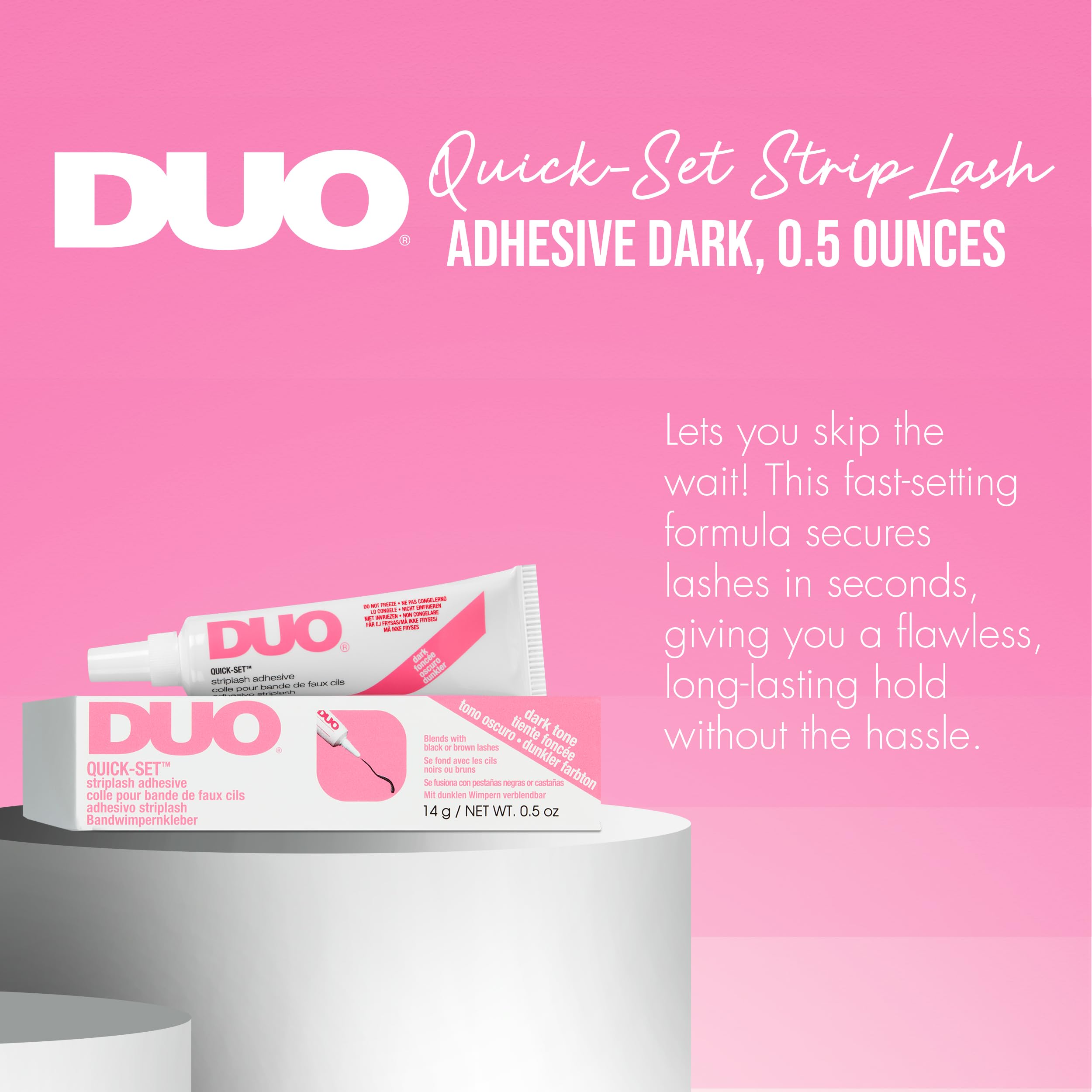 Duo Quick-Set Dark Lash Glue - Eyelash Adhesive (14g)