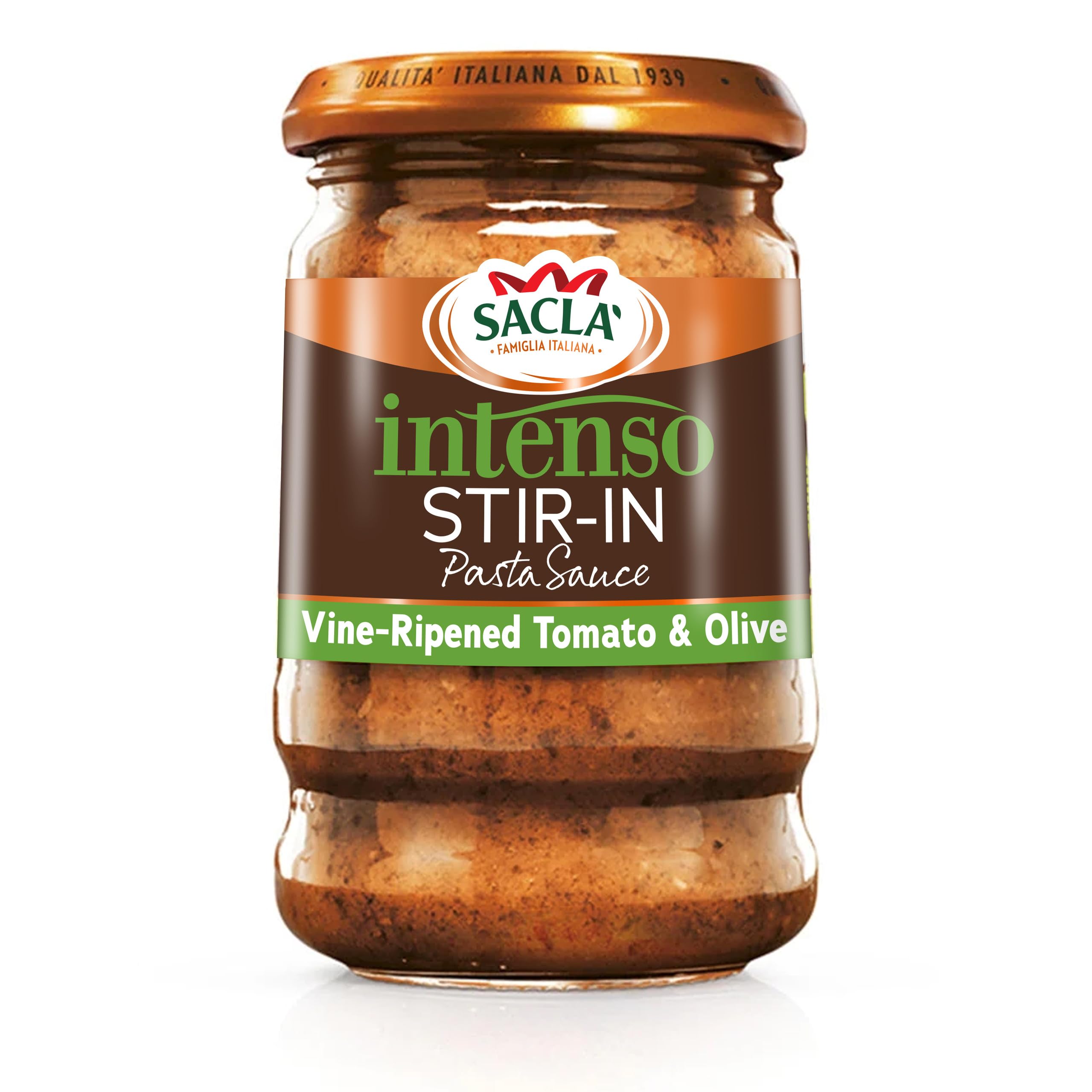 Sacla Intenso Sweet Tomato and Olive Pasta Sauce - 190g Pack of 6