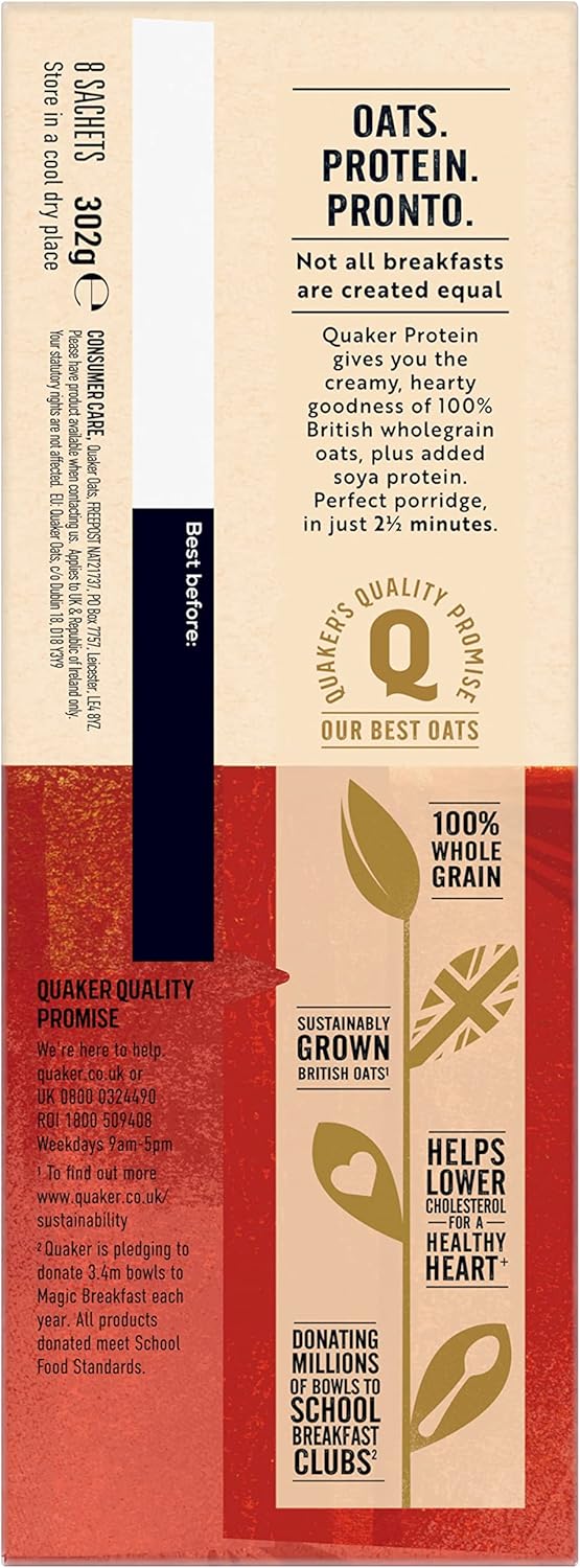 Quaker Oat So Simple Protein Original Porridge, 8 x 37.7g 9